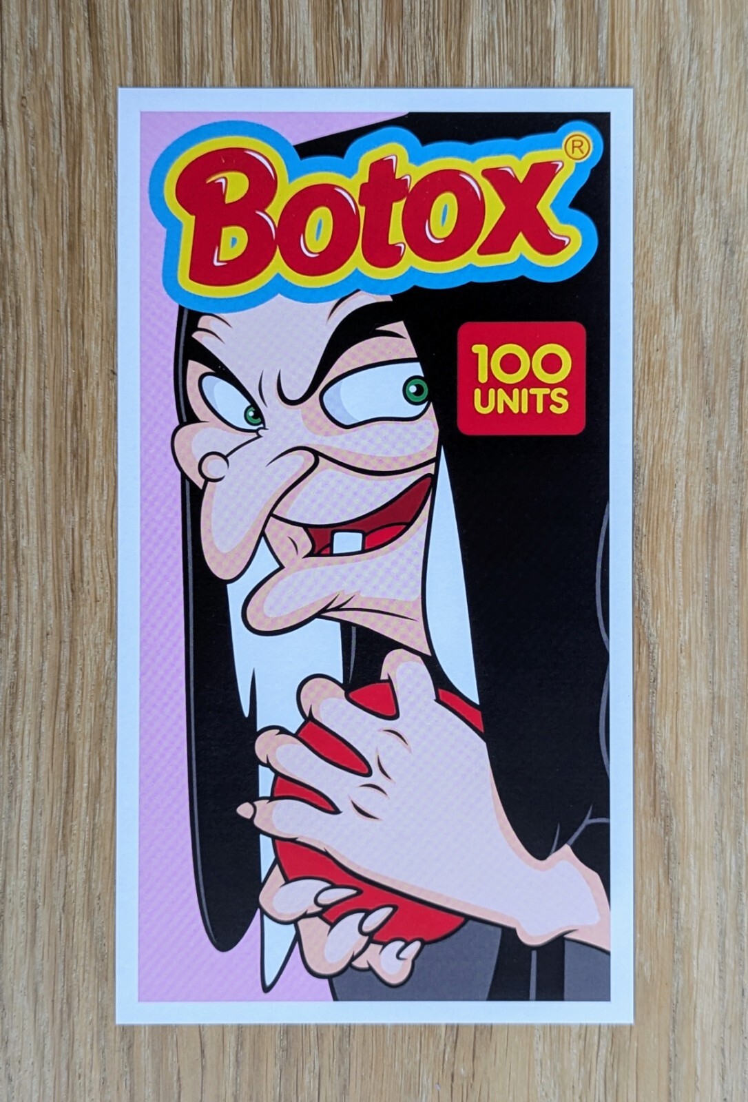 BEN FROST Botox Wicked Witch Handbill Art Postcard Apple Mini Print MINT Poster