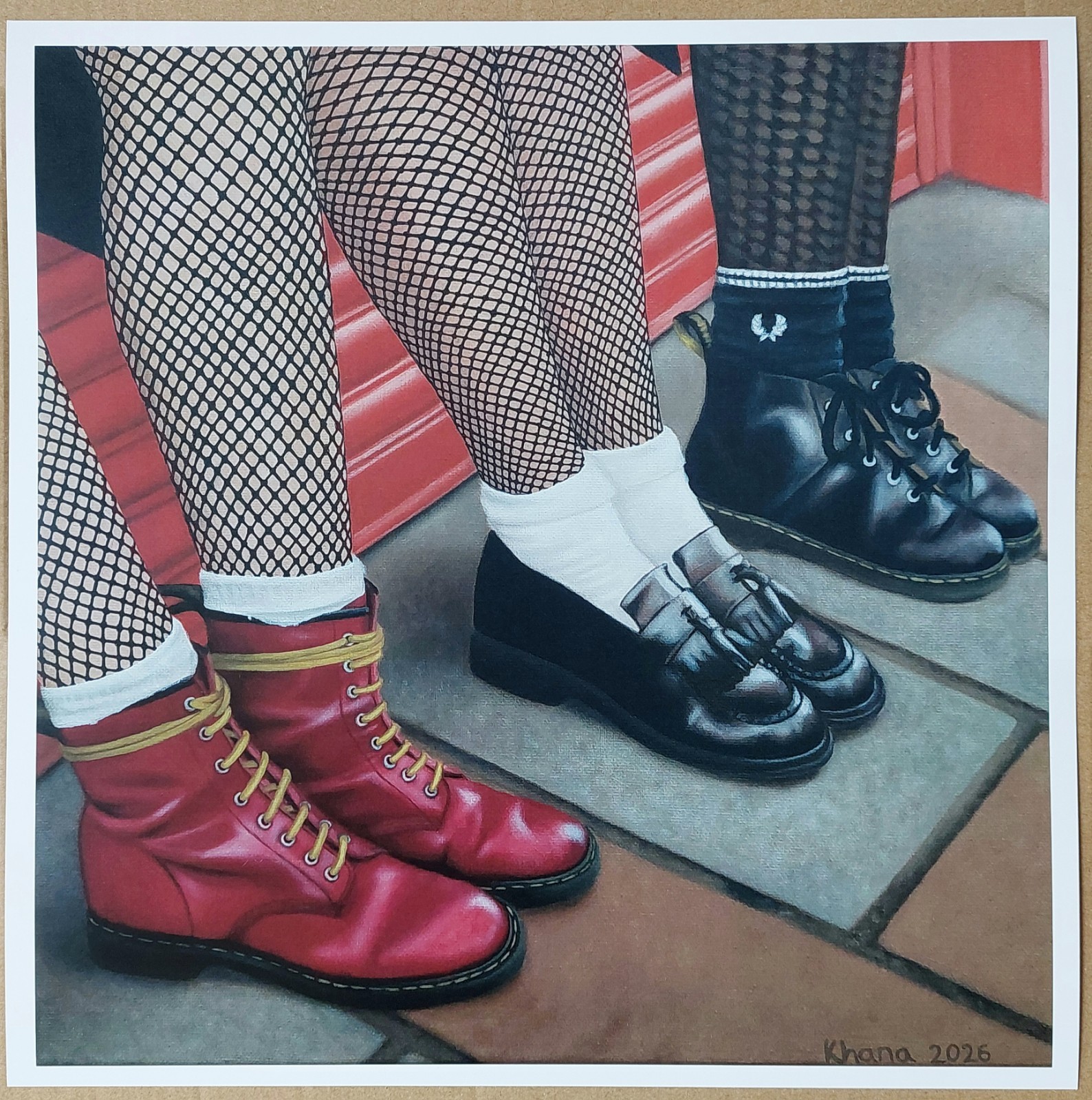Glasgow Girls – 30cm Quality Digital Art Prints Signed Limited Ed UK – Skinhead