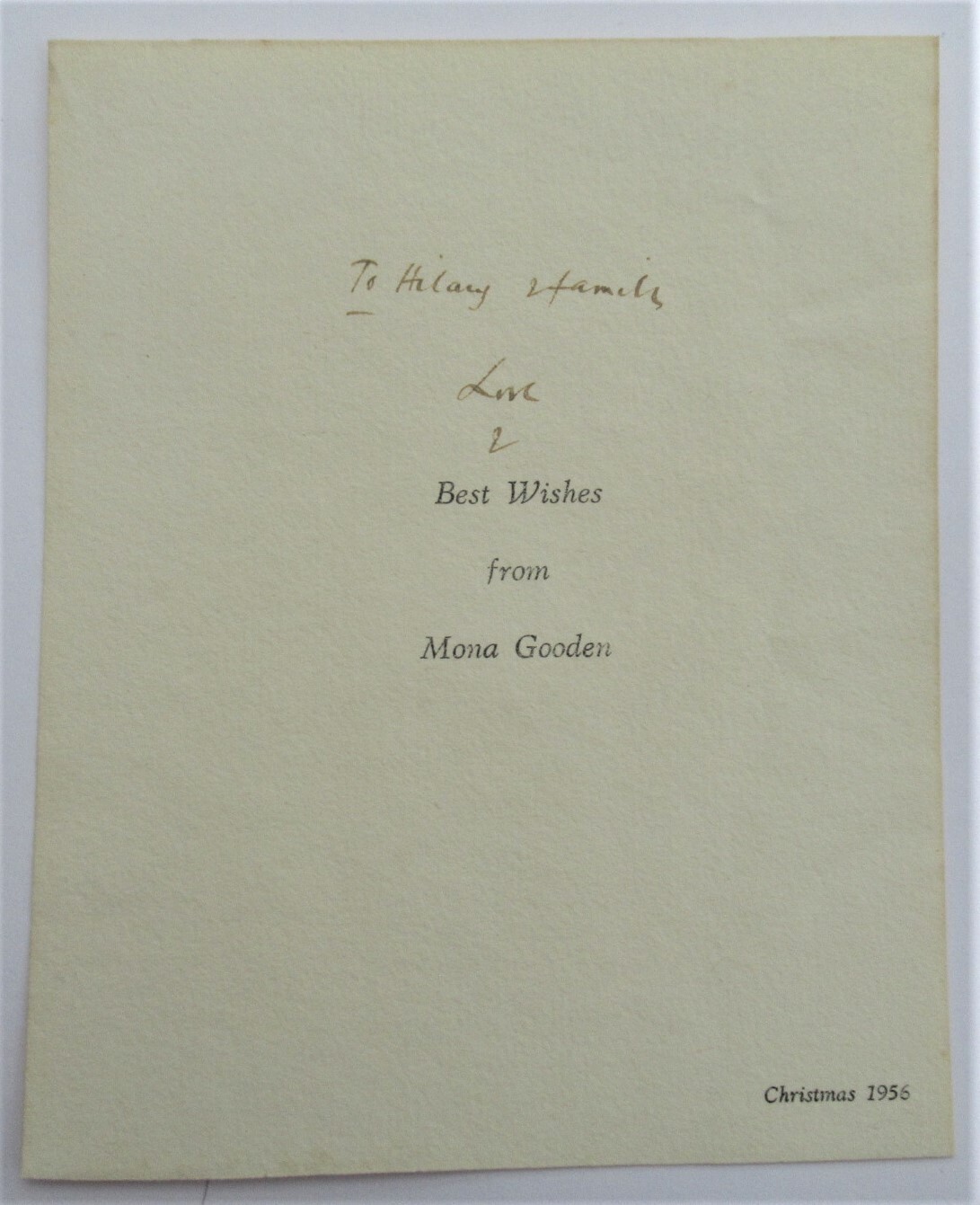 Stephen Gooden, original line engraving print, bookplate for Mona Gooden, 1926