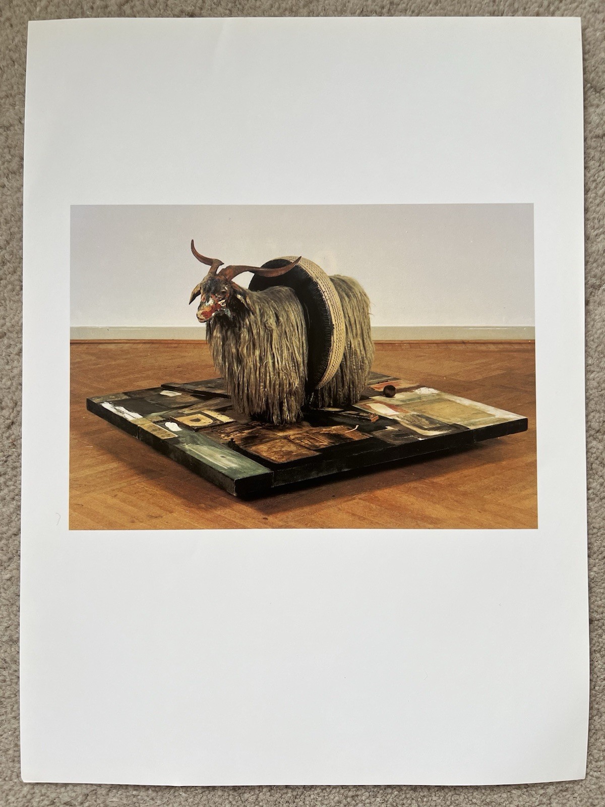Robert Rauschenberg Pop Art Print Monogram 1955 American Free Post UK 23X30 Cm