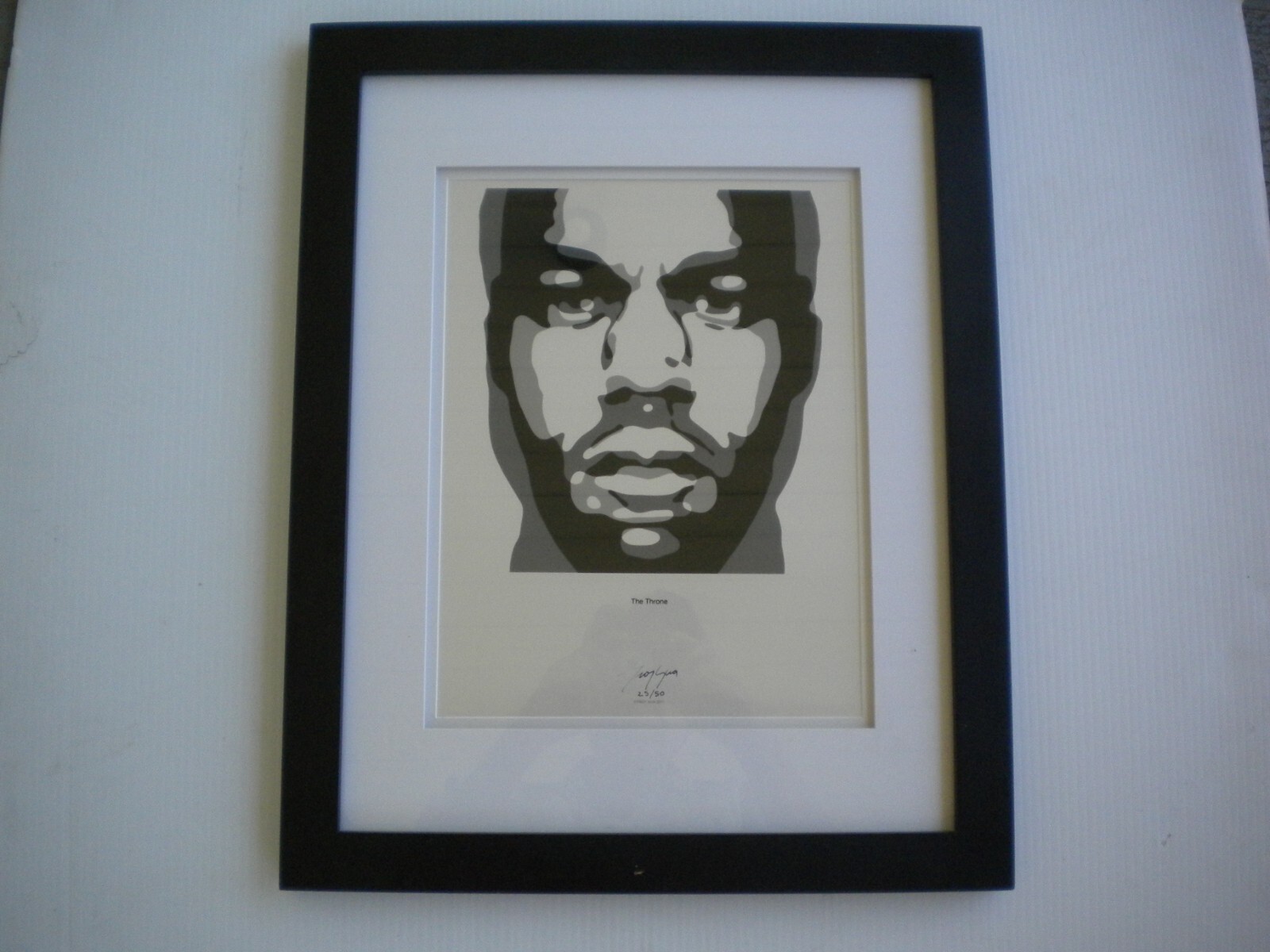 Troy Gua Signed Numbered Kanye West The Throne Art Print #25/50 Rap Music 2011