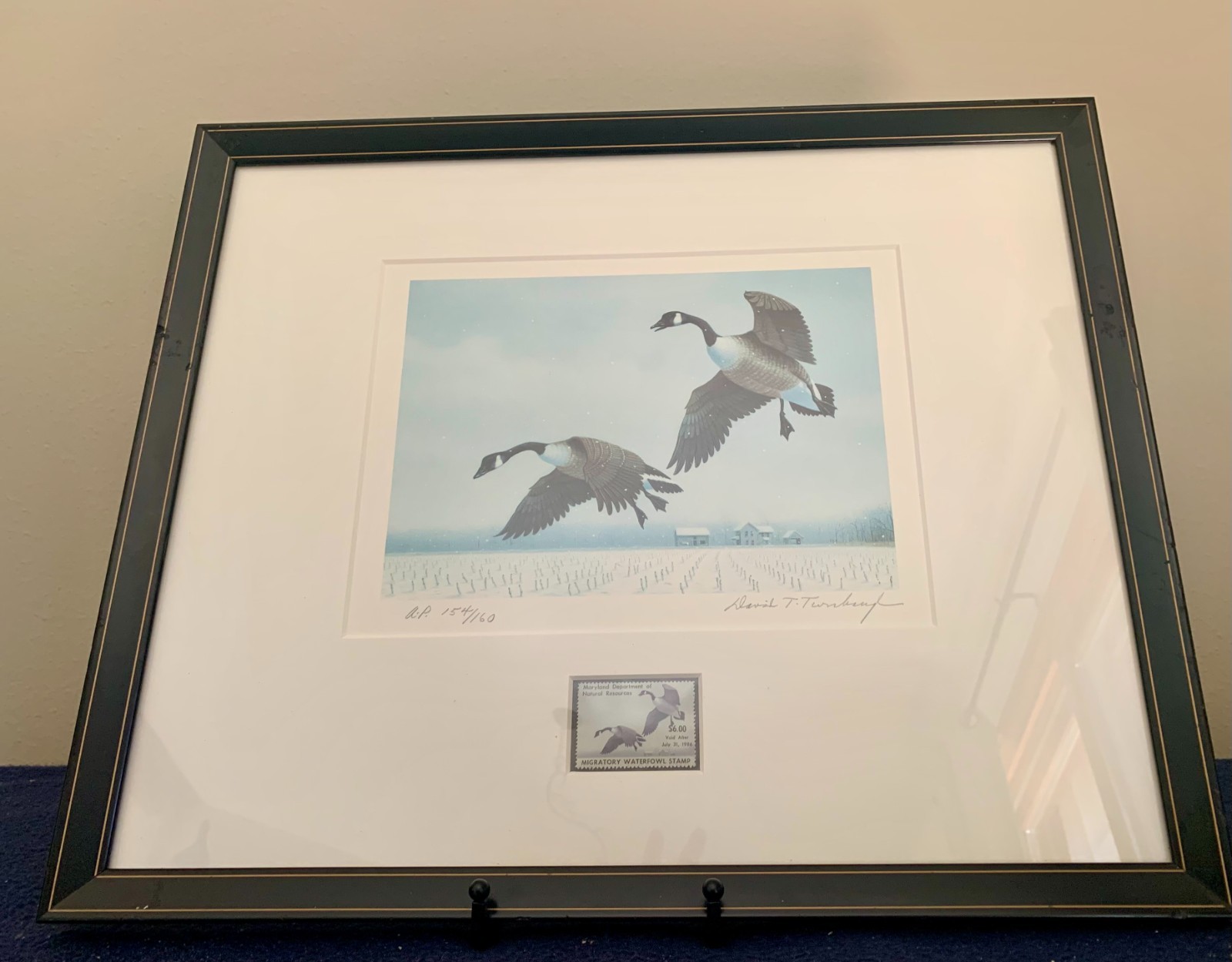 MARYLAND WATERFOWL STAMP PRINT (1985-1986) L/E BY DAVID TURNBERG