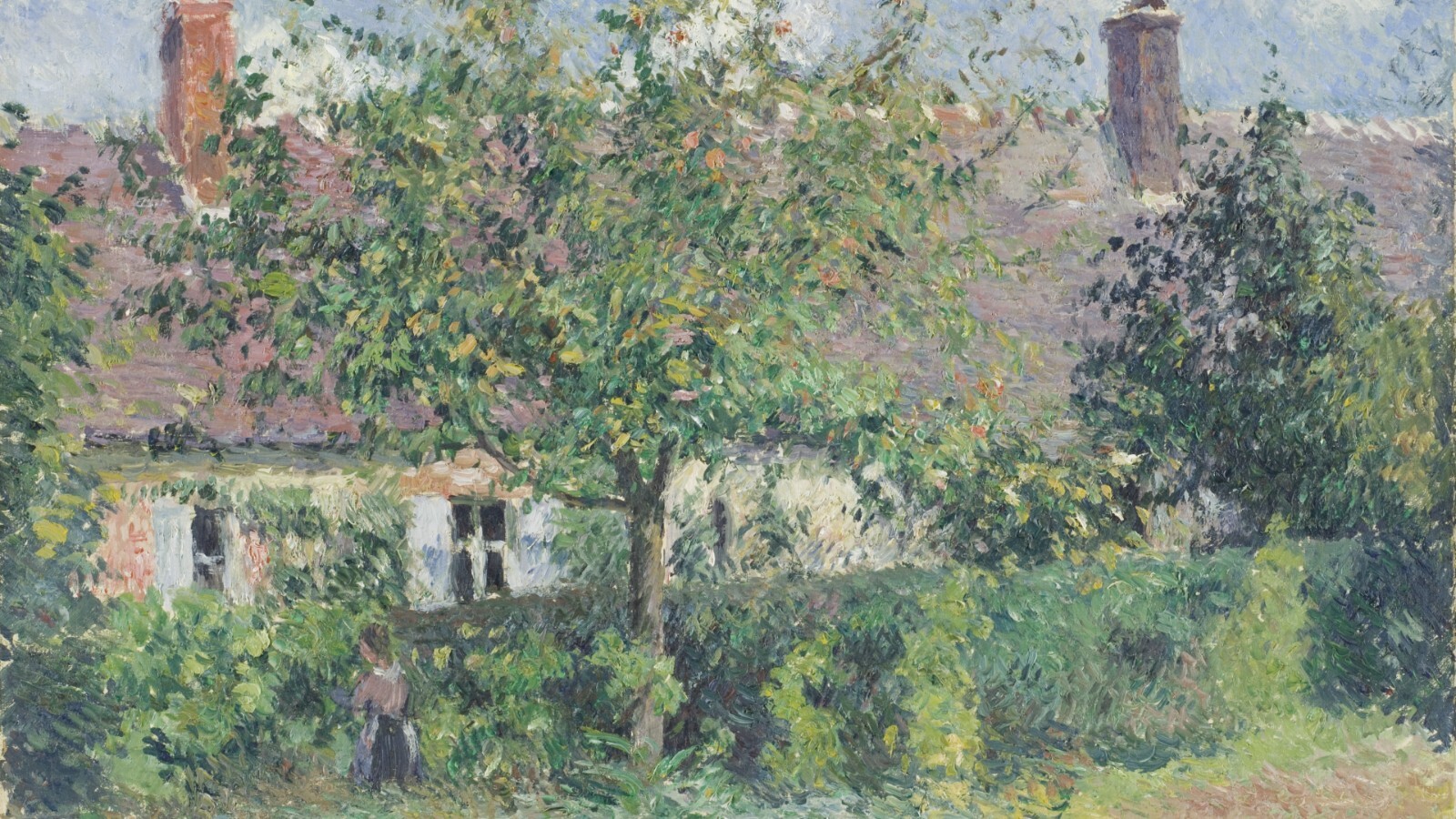 Samsung Frame TV digital art download: Camille Pissarro – Peasant House