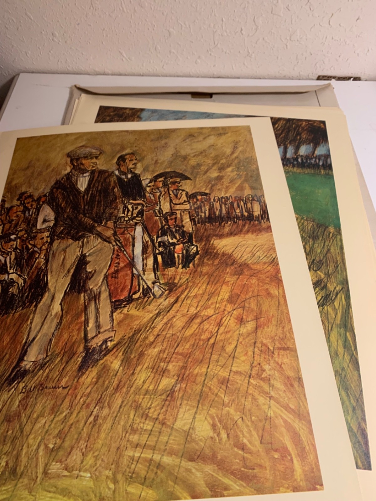 History Of Golf 8 Original Lithographs Bill Brauer