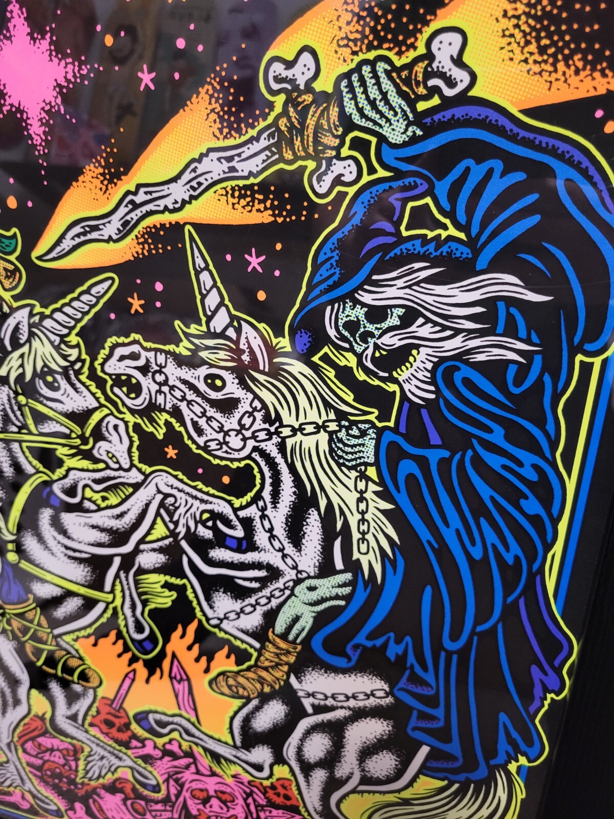 Tallboy666 / TALLBOY Art Print “Wizard Fight” 18×24 Signed & # /100 – 2015