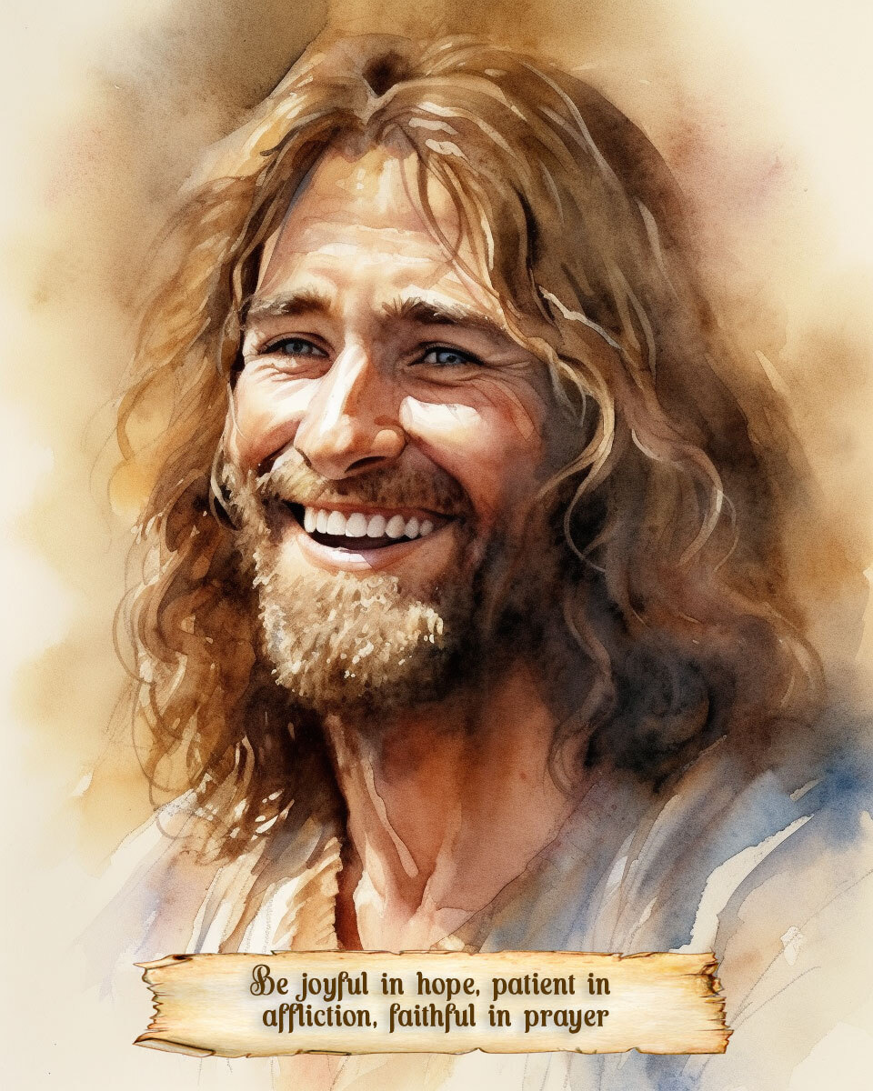 Smiling Christ | Jesus Laughing | Jesus Smiling | Picture of Jesus | 8 x 10