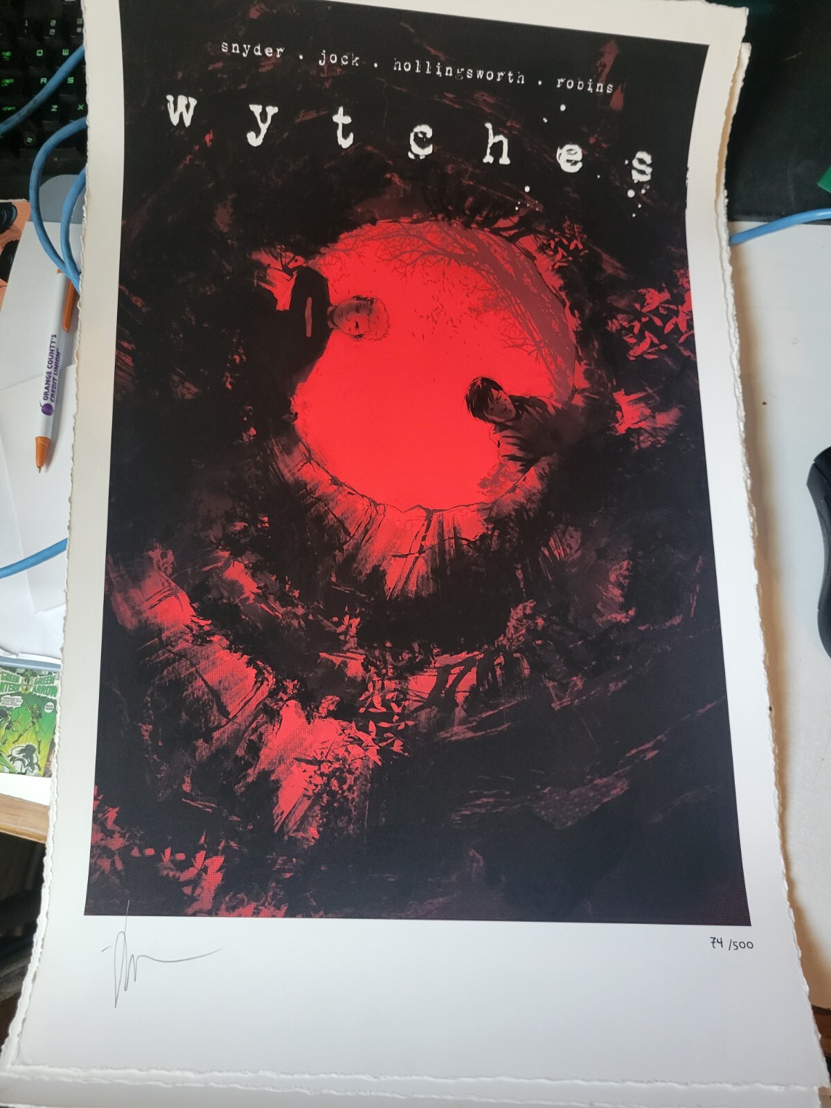 RARE “WYTCHES” SIGNED by JOCK COA MONDO PRINT COA
