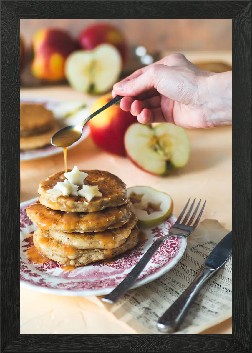 Pancakes Framed Wall Art Poster Canvas Print Picture