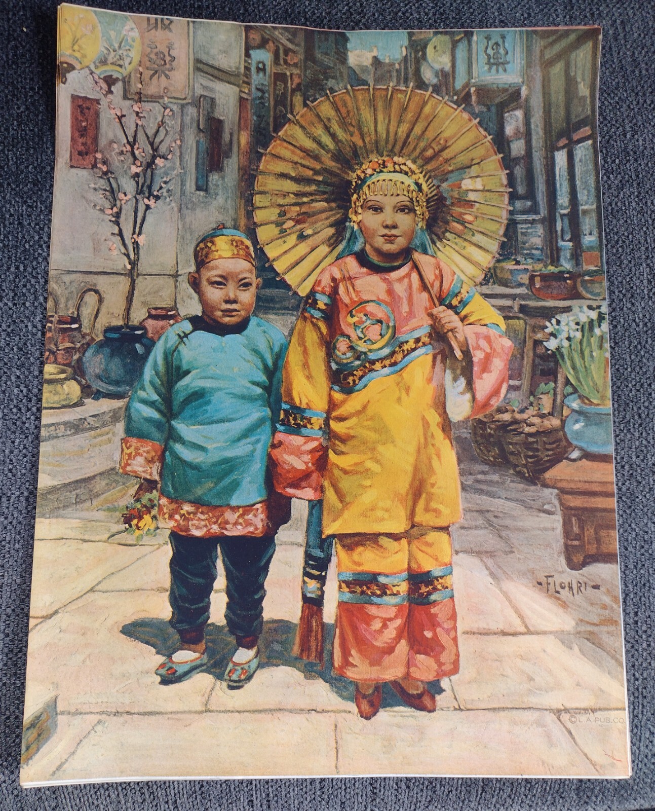 Artist Print Emil Flohri Chinese Children