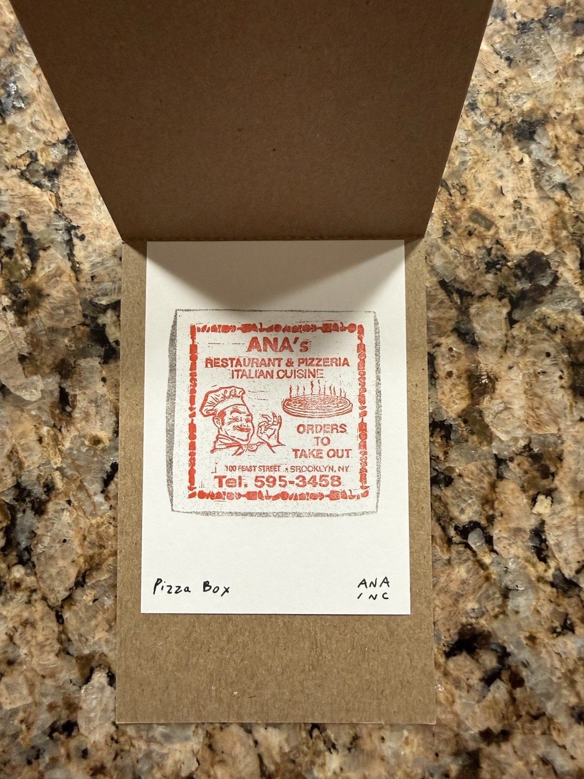 Ana Anastasia Inciardi Mini Print – Pizza Box NYC Exclusive