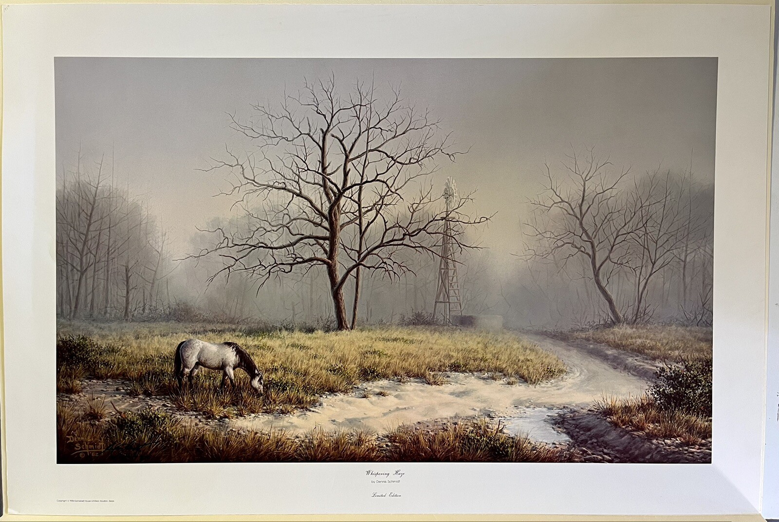 Dennis Schmidt, “Whispering Haze” Signed And # 764/970, Limited Edition, 1984