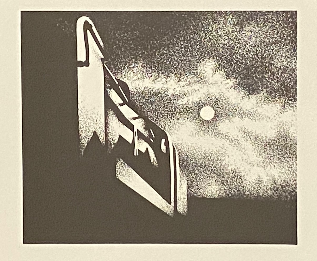Trevor Grimshaw – Evening Locomotive – Very Rare Unsigned Print – A Great Image