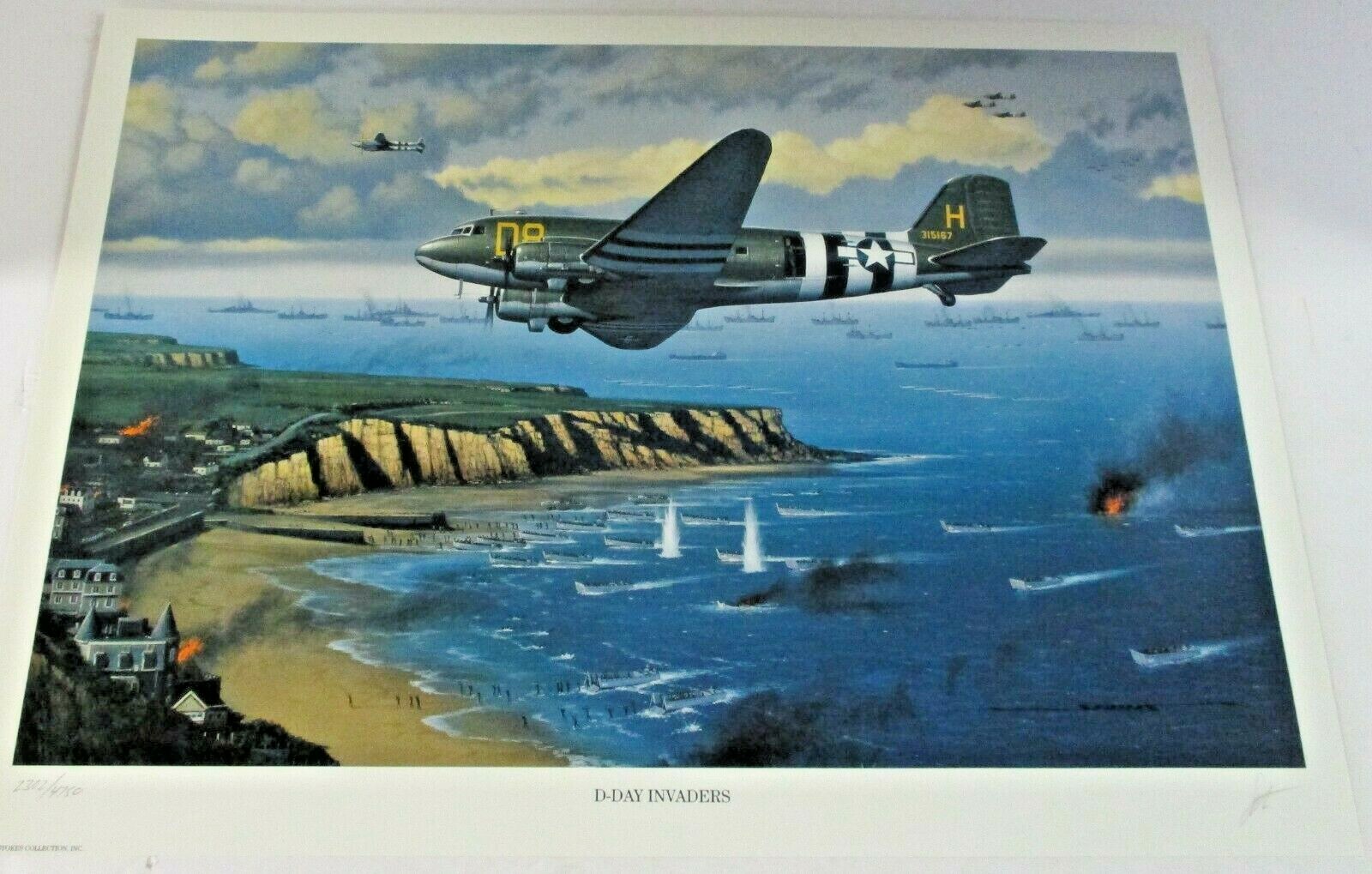 Stan Stokes Art Print – D-Day Invaders – 11.5″ x 16″ No. 2302 of 5750 w/CofA
