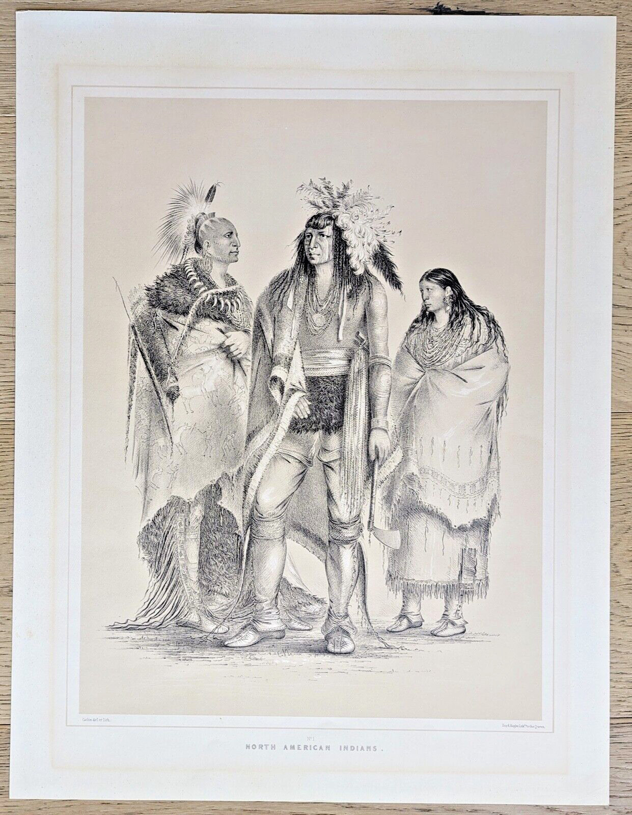 North American Indians Native American George Catlin Licensed Reprint 1970