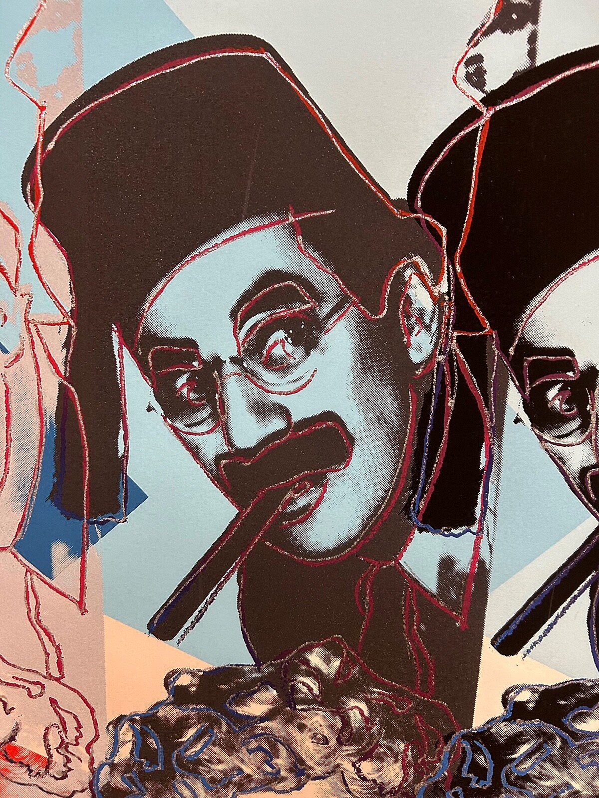 ANDY WARHOL-“Marx Brothers”- Trial Proof Screenprint- diam.dust- Unsigned Beauty