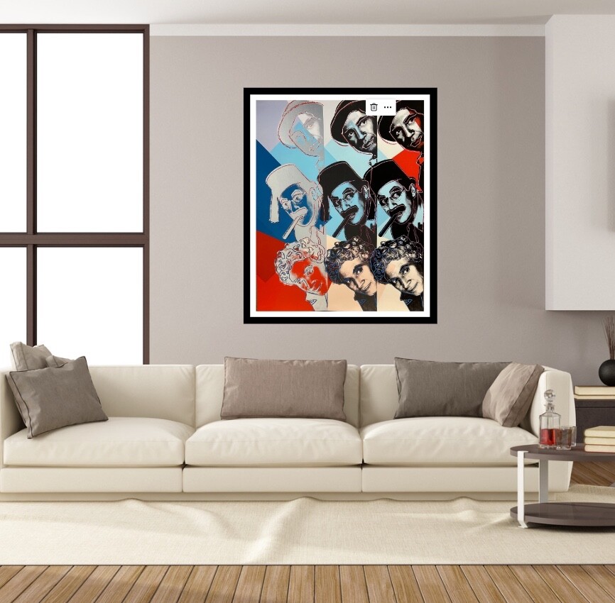 ANDY WARHOL-“Marx Brothers”- Trial Proof Screenprint- diam.dust- Unsigned Beauty