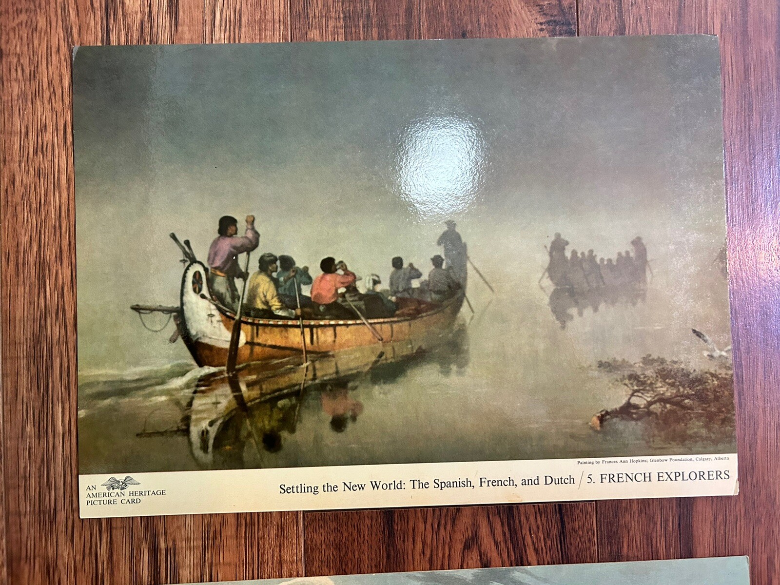 Lot Of 6 Vintage American Heritage 10×14 Picture Cards Settling The New World