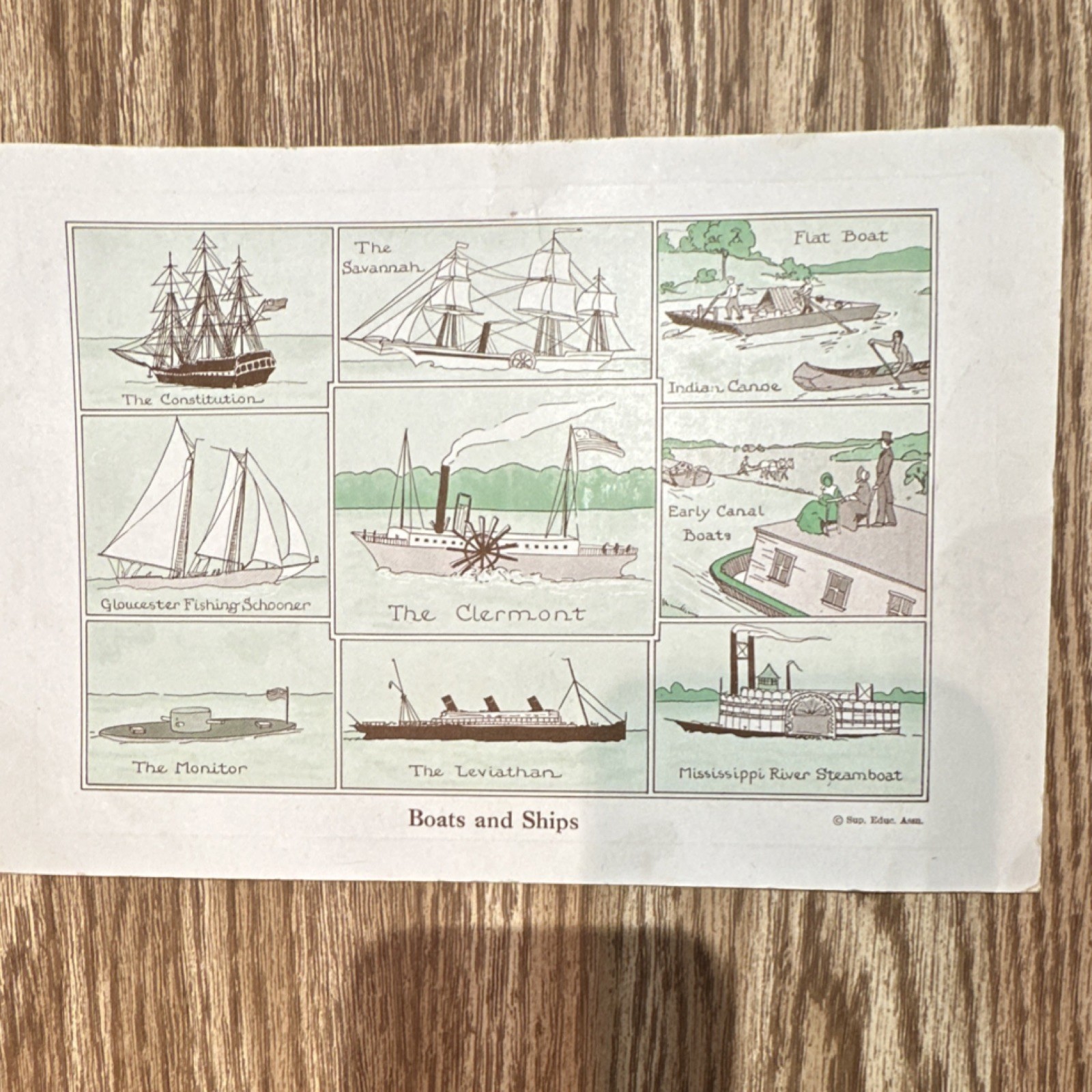 Stud. Edw. Ann. Boats and Ships Illustration Art Print Travel & Transportation