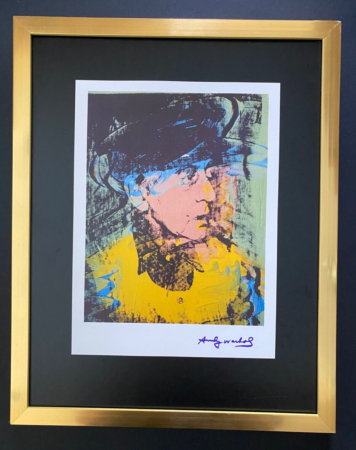 ANDY WARHOL + SIGNED 1984 MAN RAY PRINT MOUNTED & FRAMED + BUY IT NOW!