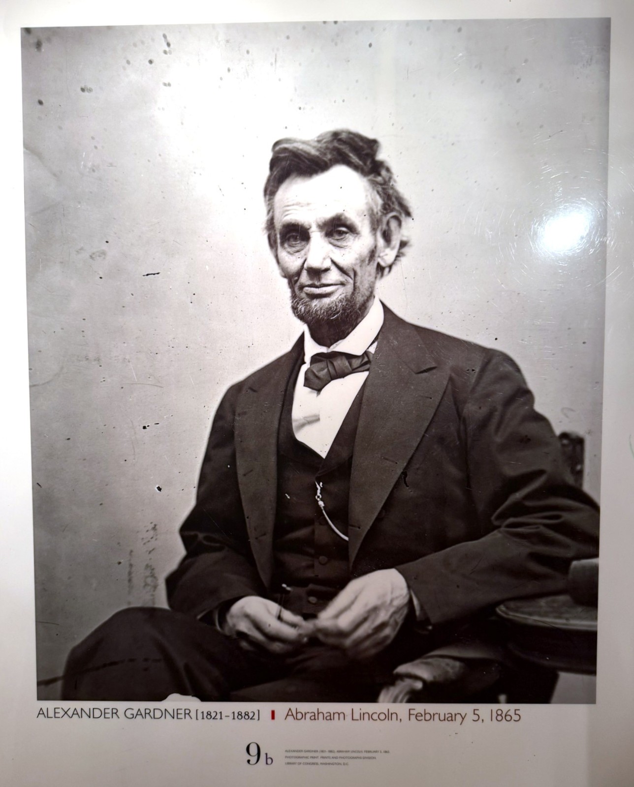 Alexander Gardner – 1865 “Abraham Lincoln” 36″ x 24″ Laminated Print