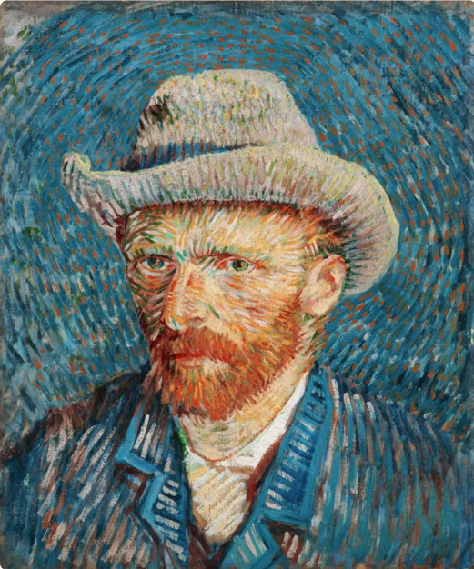 Vincent Van Gogh self portrait – New Immersive Exhibit premium Art Poster/Print