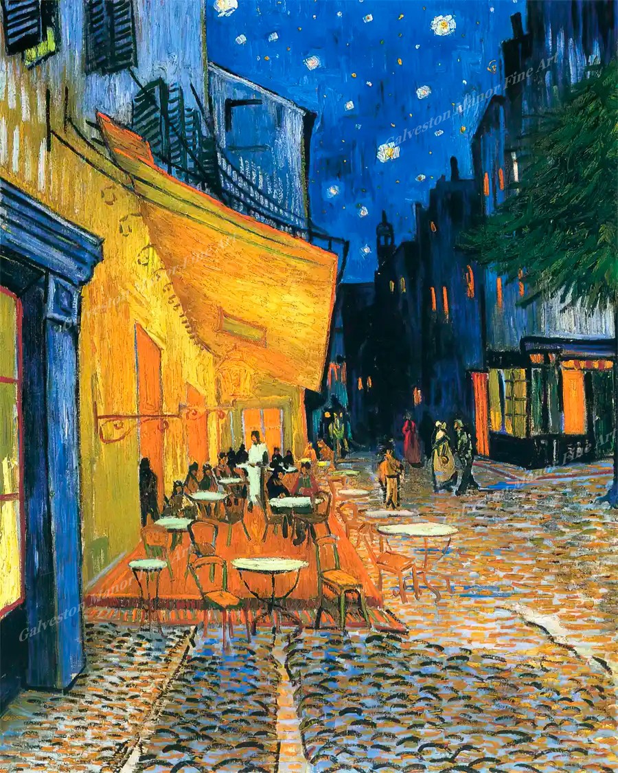 Café Terrace at Night by Vincent van Gogh – Giclee Print