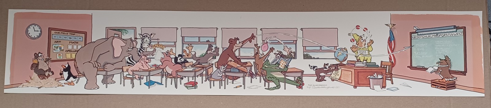 The Classroom by Robert Marble – Signed Lithograph – Unframed w/ COA