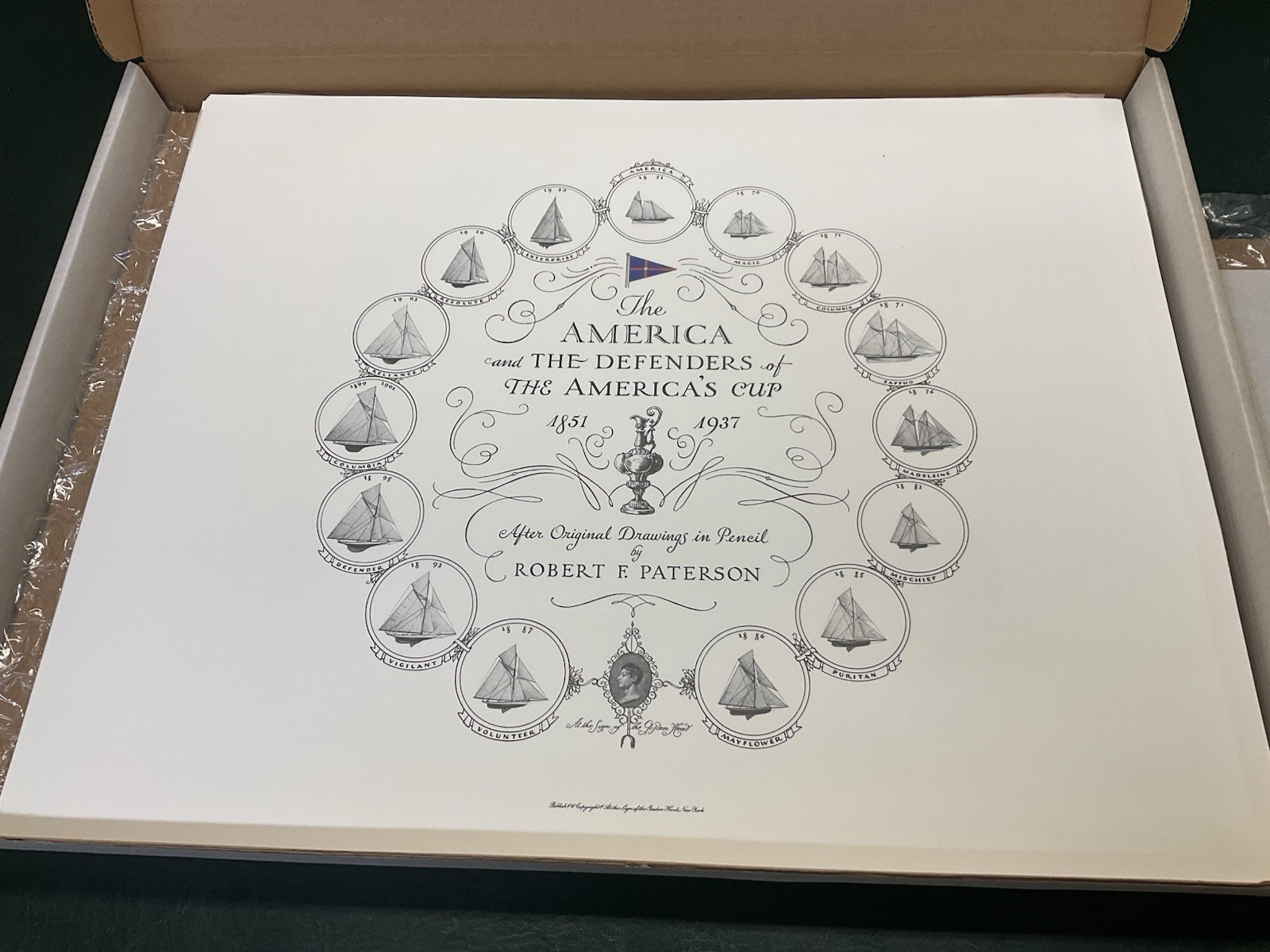 “The America & Defenders of the America’s Cup 1851-1937” ~ R. F. PATERSON Signed