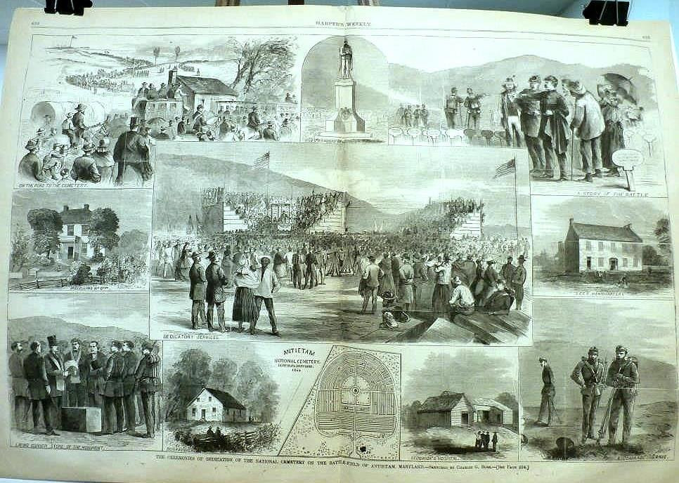 Dedication of the National Cemetery on Battlefield of Antietam, Maryland – 1867