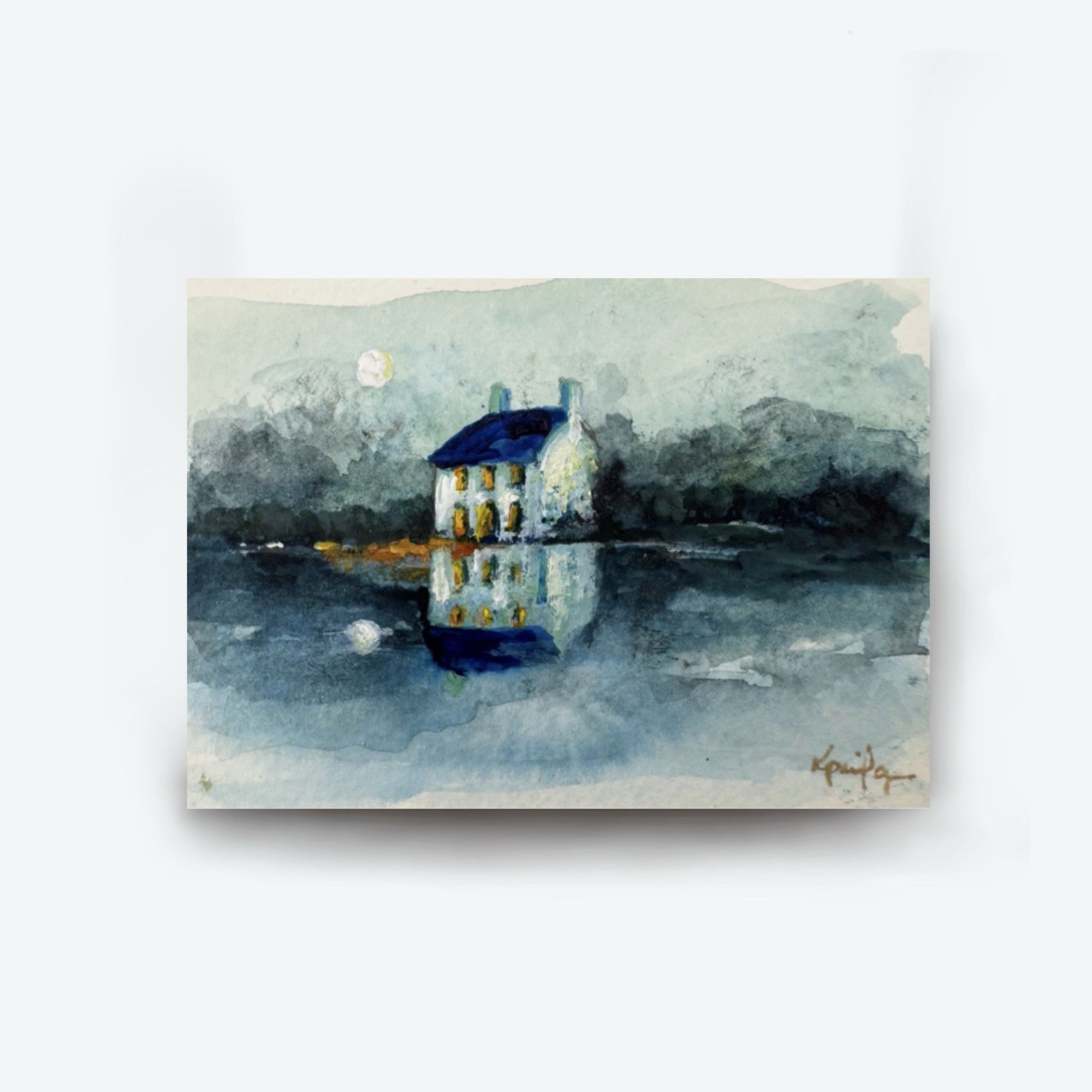 ACEO Ltd Edition Print 8 Landscape Seascape Night Collectible Miniature Art Card