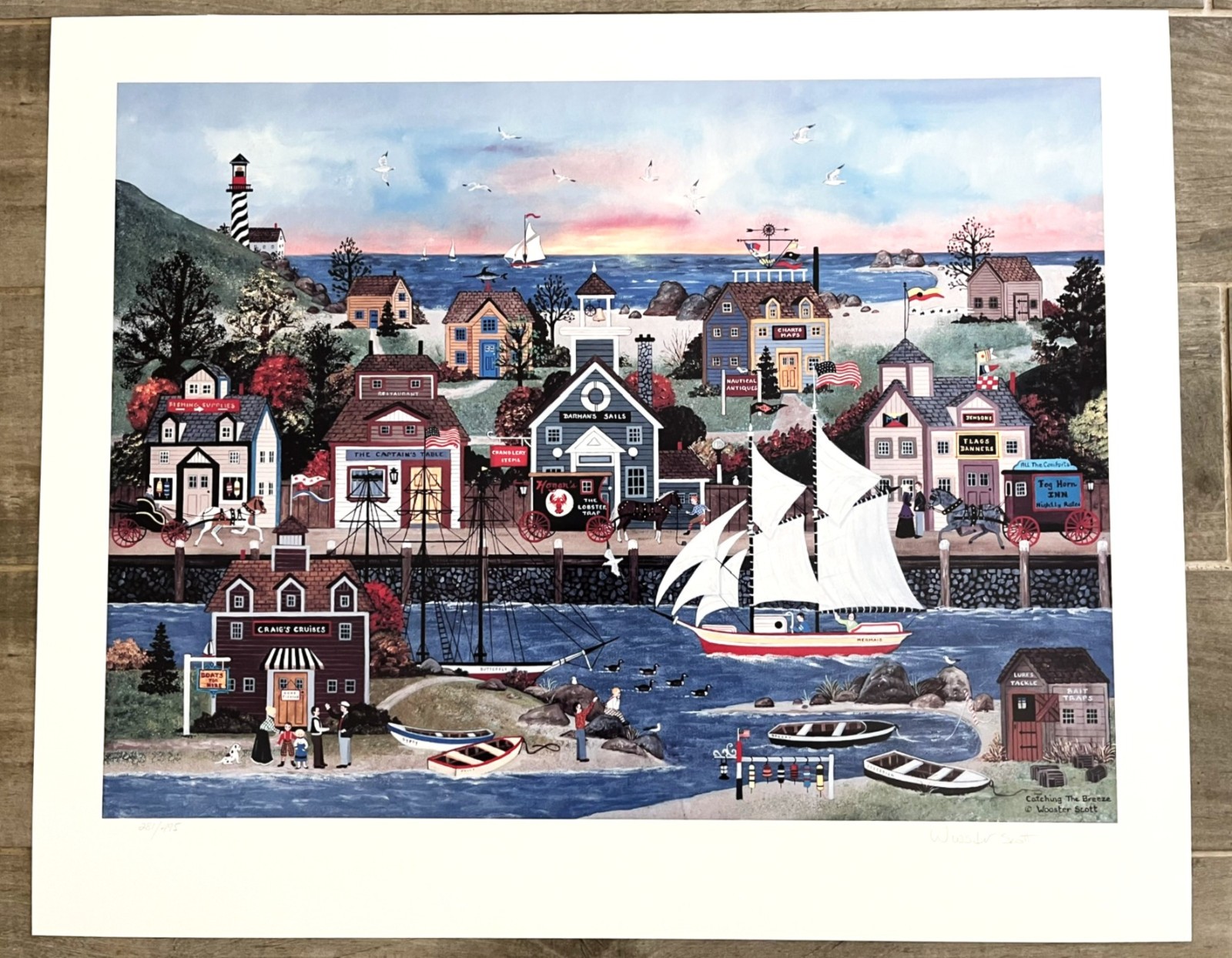 Wooster Scott Limited Edition CATCHING THE BREEZE Signed & Numbered Print