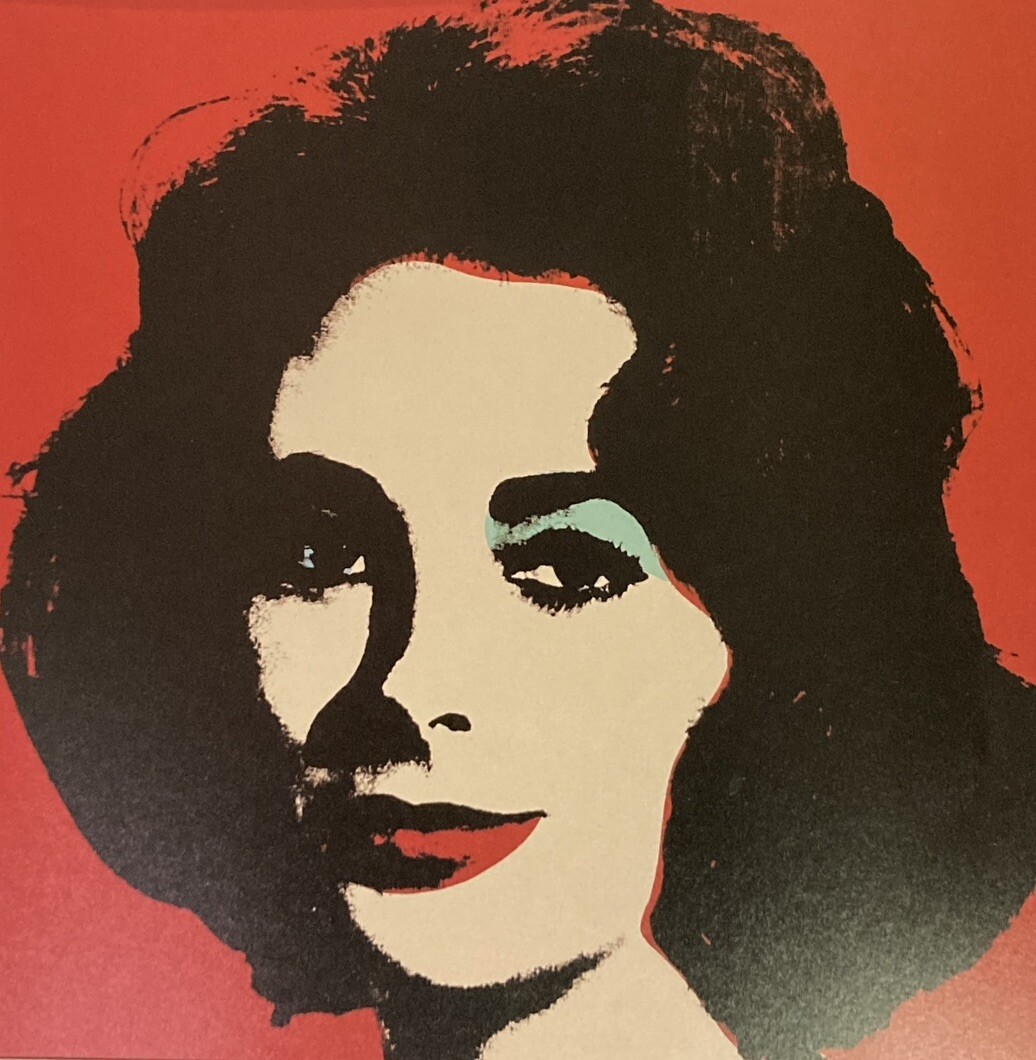 LIZ TAYLOR 1963 Andy Warhol 2007 VINTAGE 9×9 archival presentation 12×12