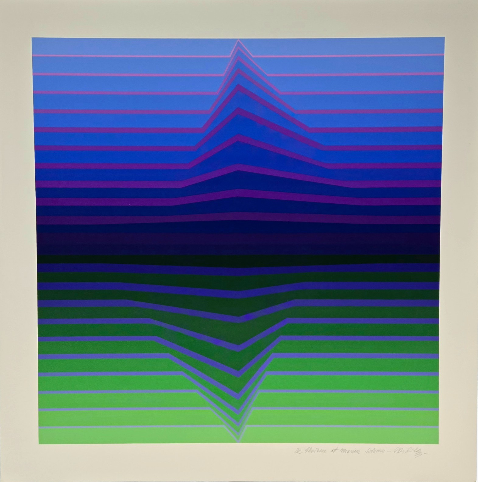 Victor Vasarely “Iilie C” – hand-signed, dedicated serigraph