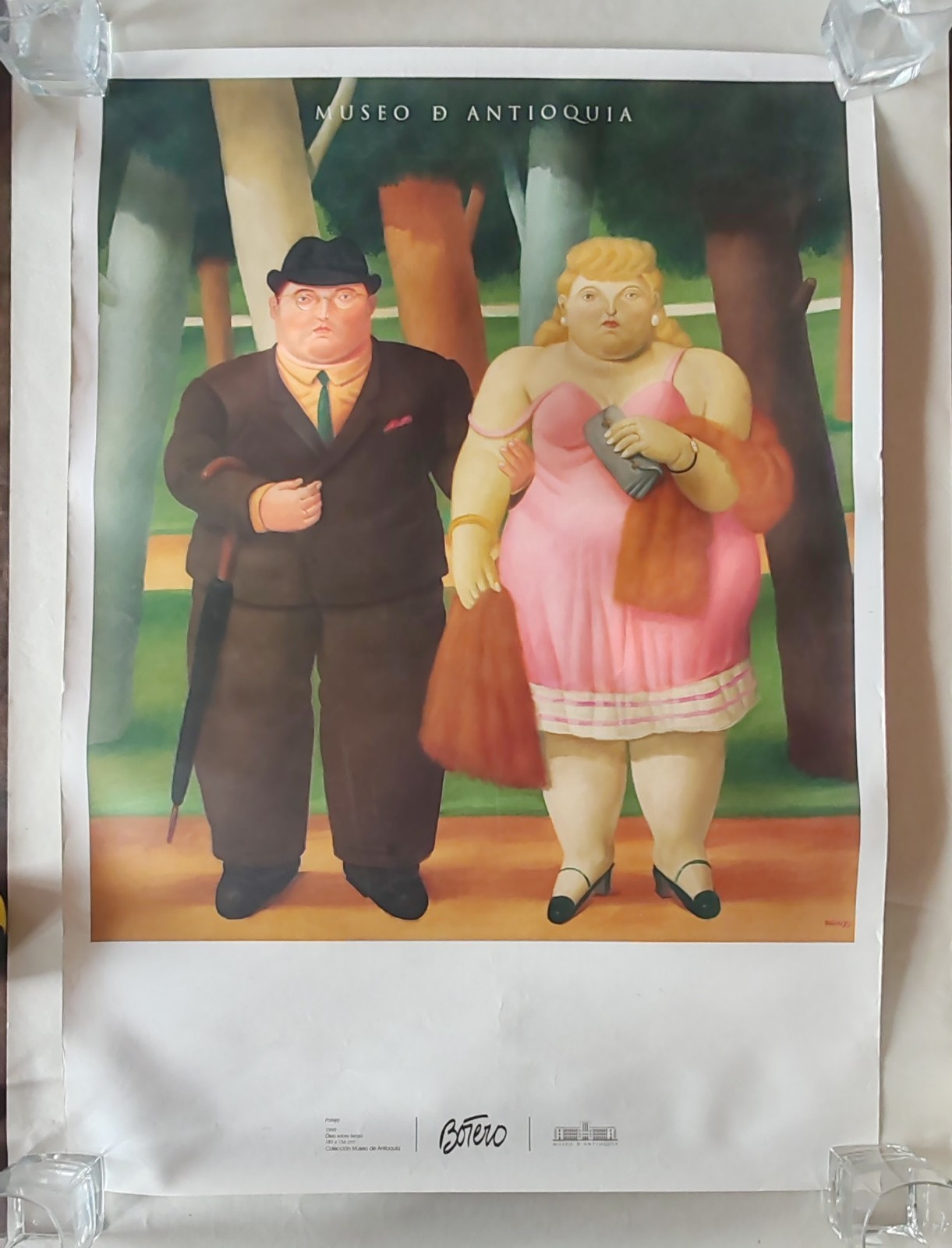 Fernando Botero “Pareja” 1999 Museo de Antioquia Official Art Poster 85x60cm