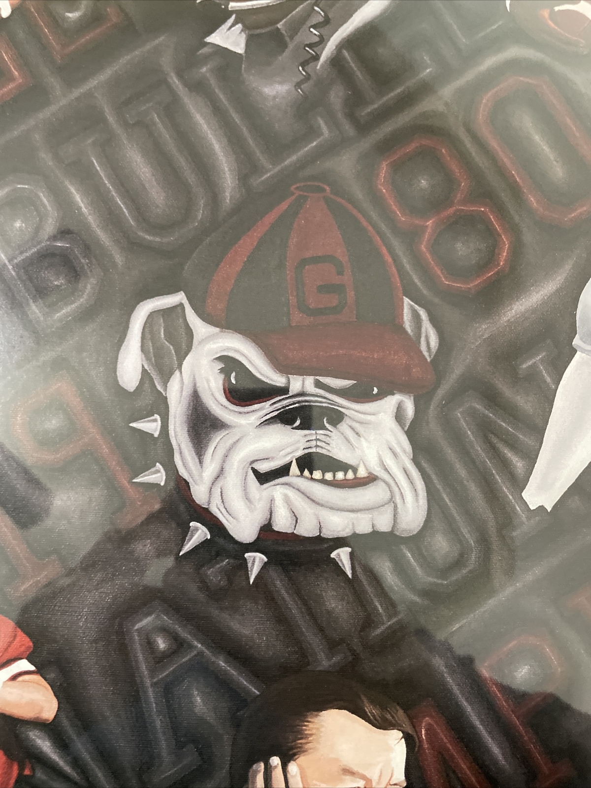 UGA Football 1980 Dawg Jack Chilton Jr 1989 Munson Walker Print Framed Art