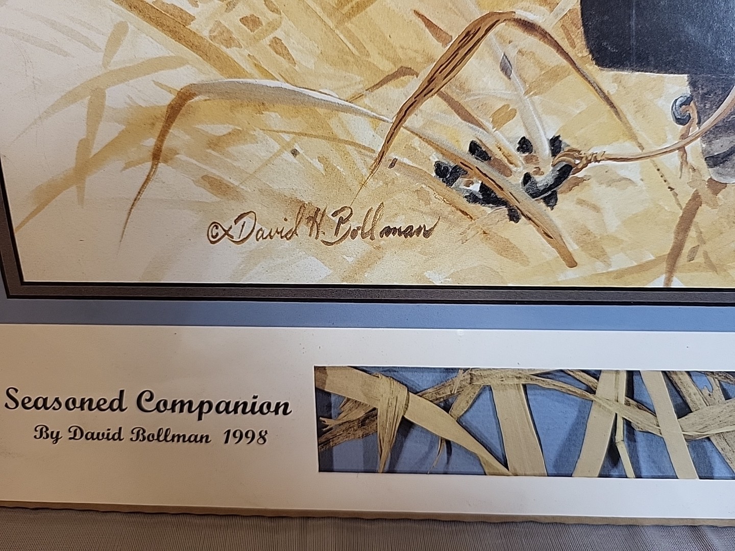 Signed Vintage “Seasoned Companion” Print – Bollman – Ltd Ed 827/2880 – Sealed