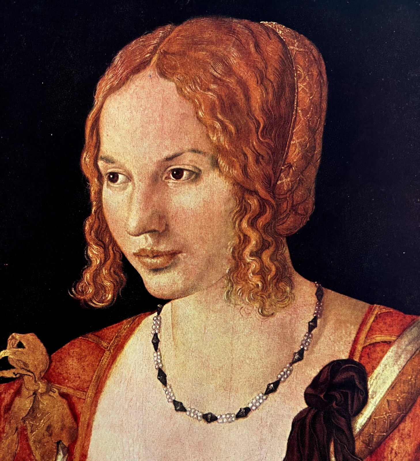 Young Venetian Woman Albrecht Durer 1950 Art Plate Print Phaidon DWX4A
