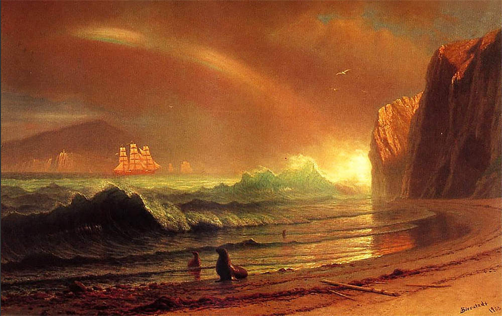 THe Golden Gate Landscape by Albert Bierstadt
