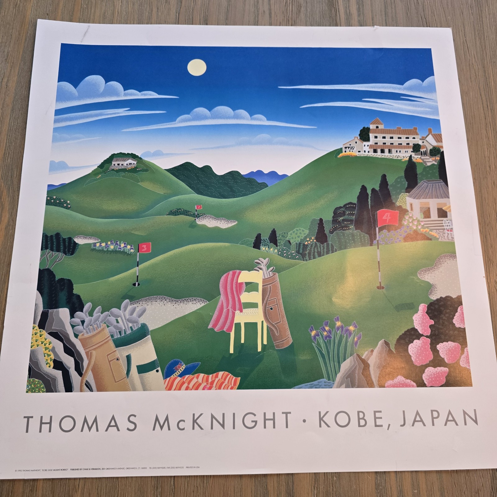 thomas mcknight Print Golfing Golf Course Kobe Japan