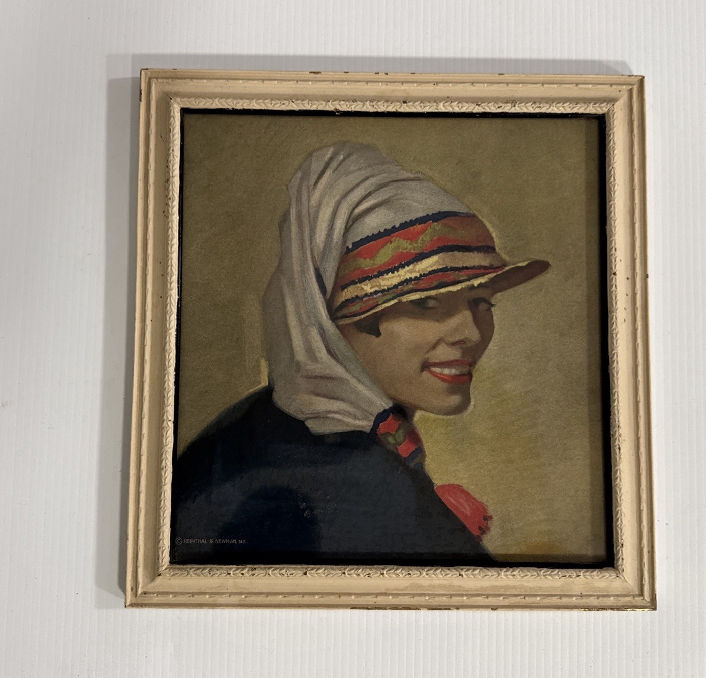 1930 Framed Print Grinny Winold Reiss Beautiful Wooden Frame