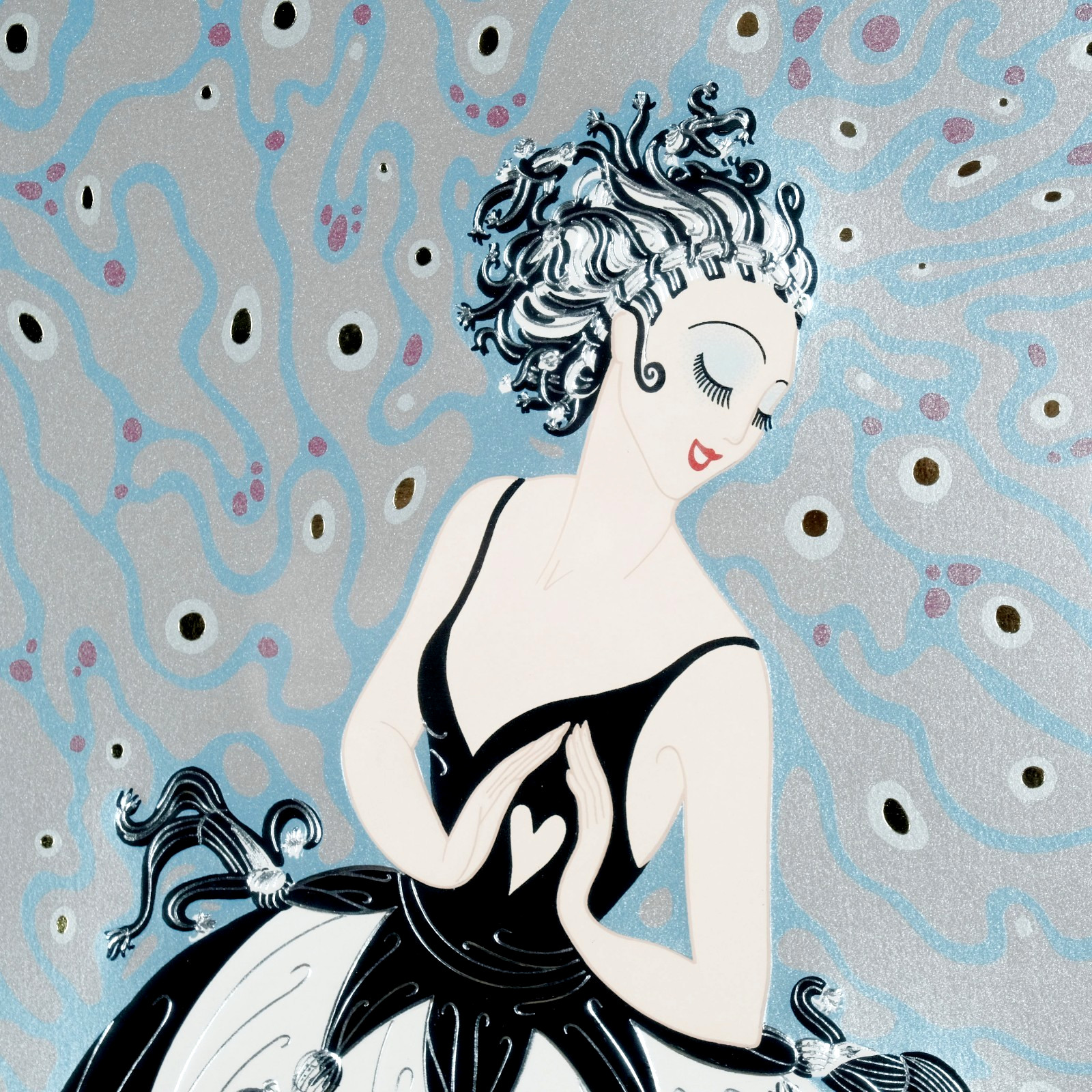 Erte “Tuxedo” Hand Signed & Numbered 177/300 Limited Edition Framed Serigraph