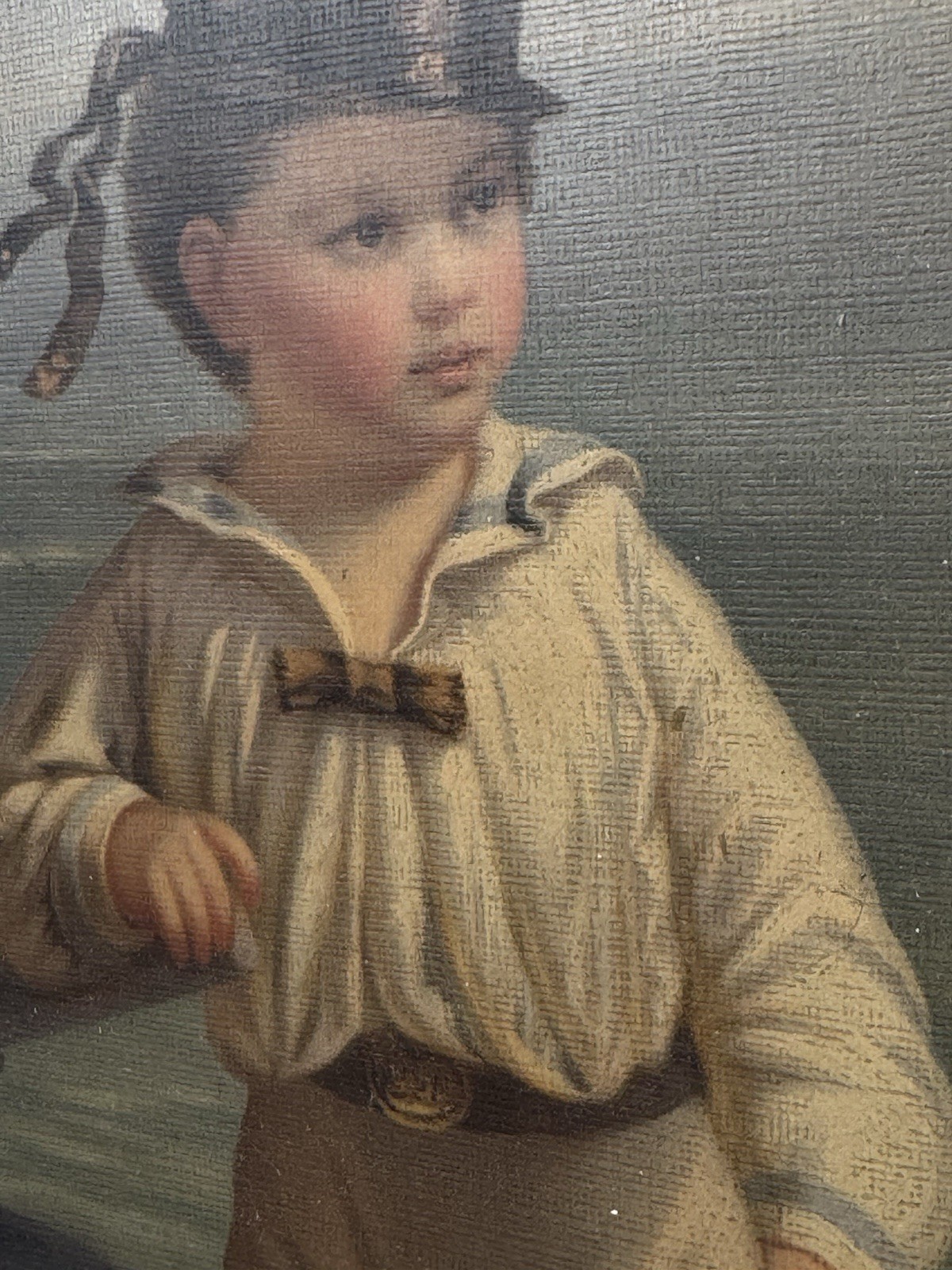 1872 Chromolithograph “The Young Commodore” Louis Prang & Co., Original LABELS