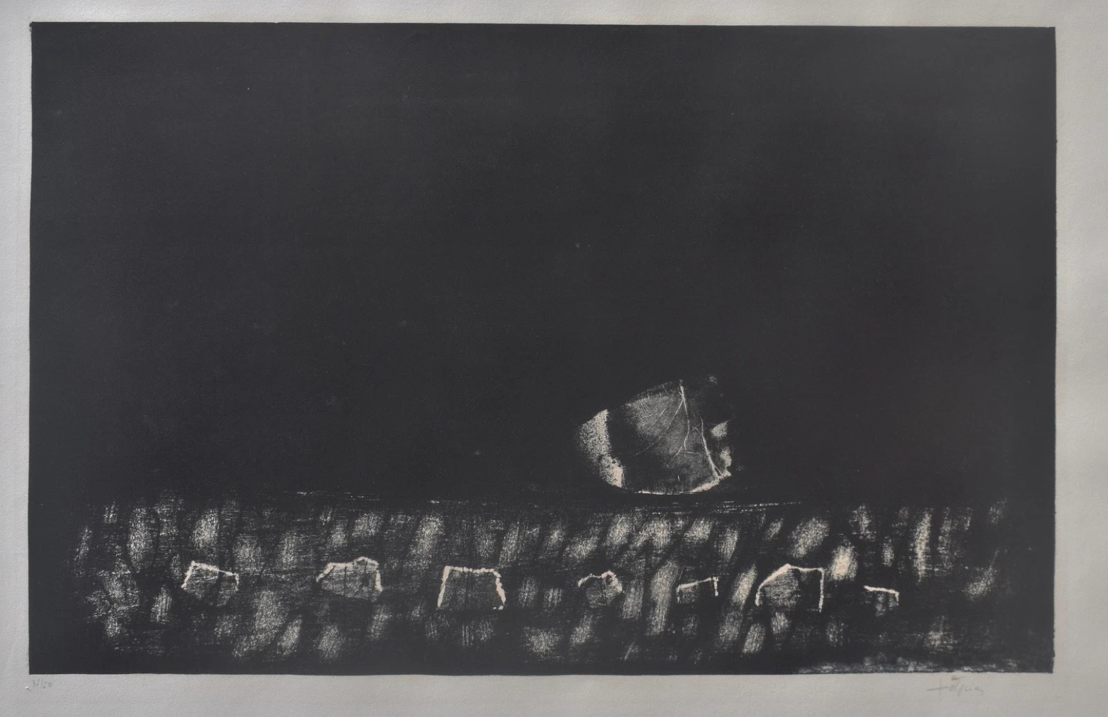 ANTONI TAPIES, Large Original Signed & Numbered (35/50) in pencil.
