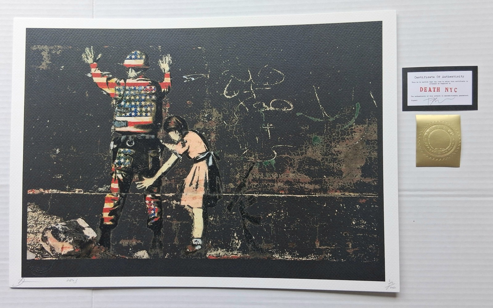 Death NYC 2023 Original Superman Limited Art Print 30/31/32 of 100 w/COA