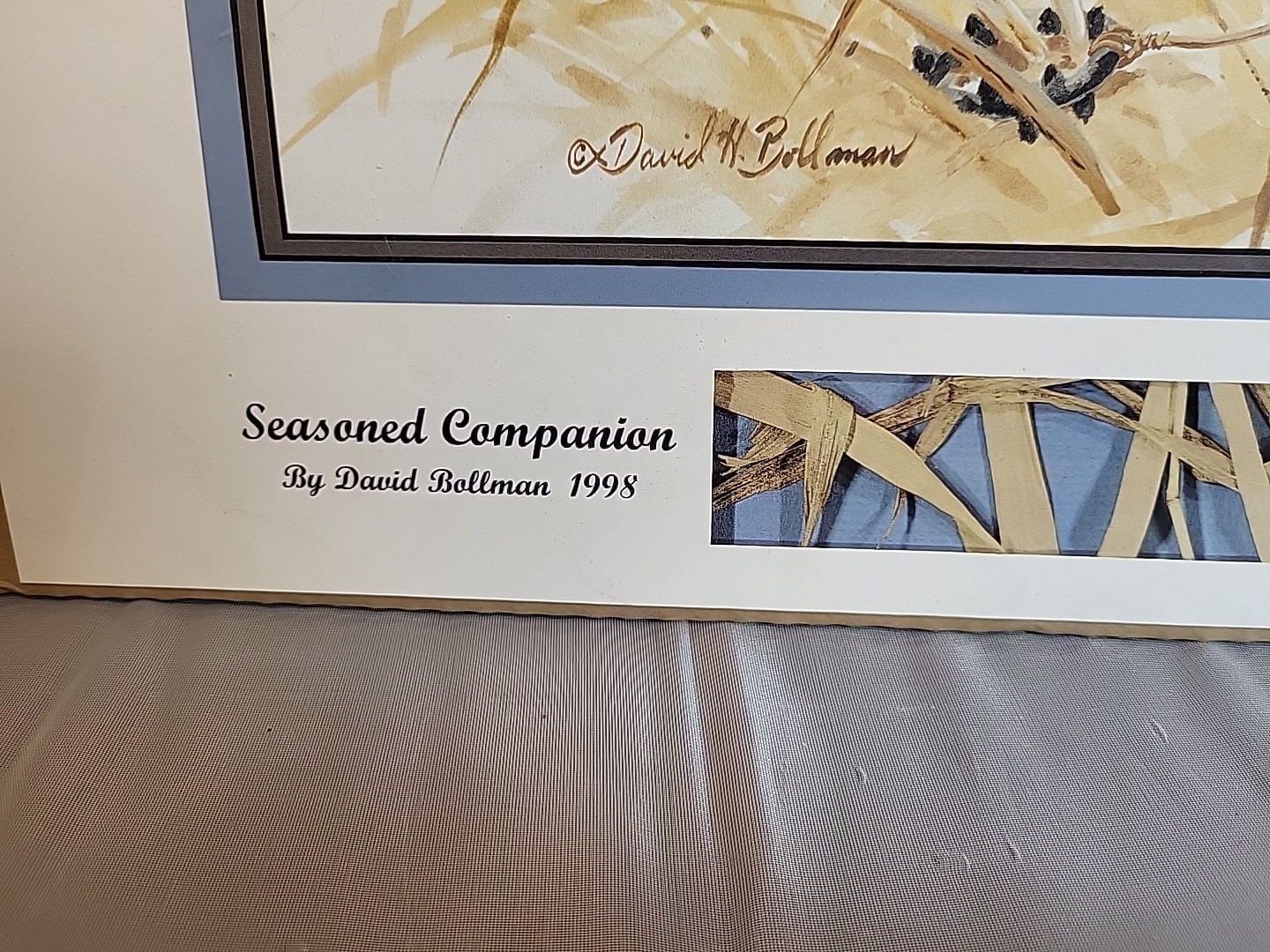 Signed Vintage “Seasoned Companion” Print – Bollman – Ltd Ed 827/2880 – Sealed