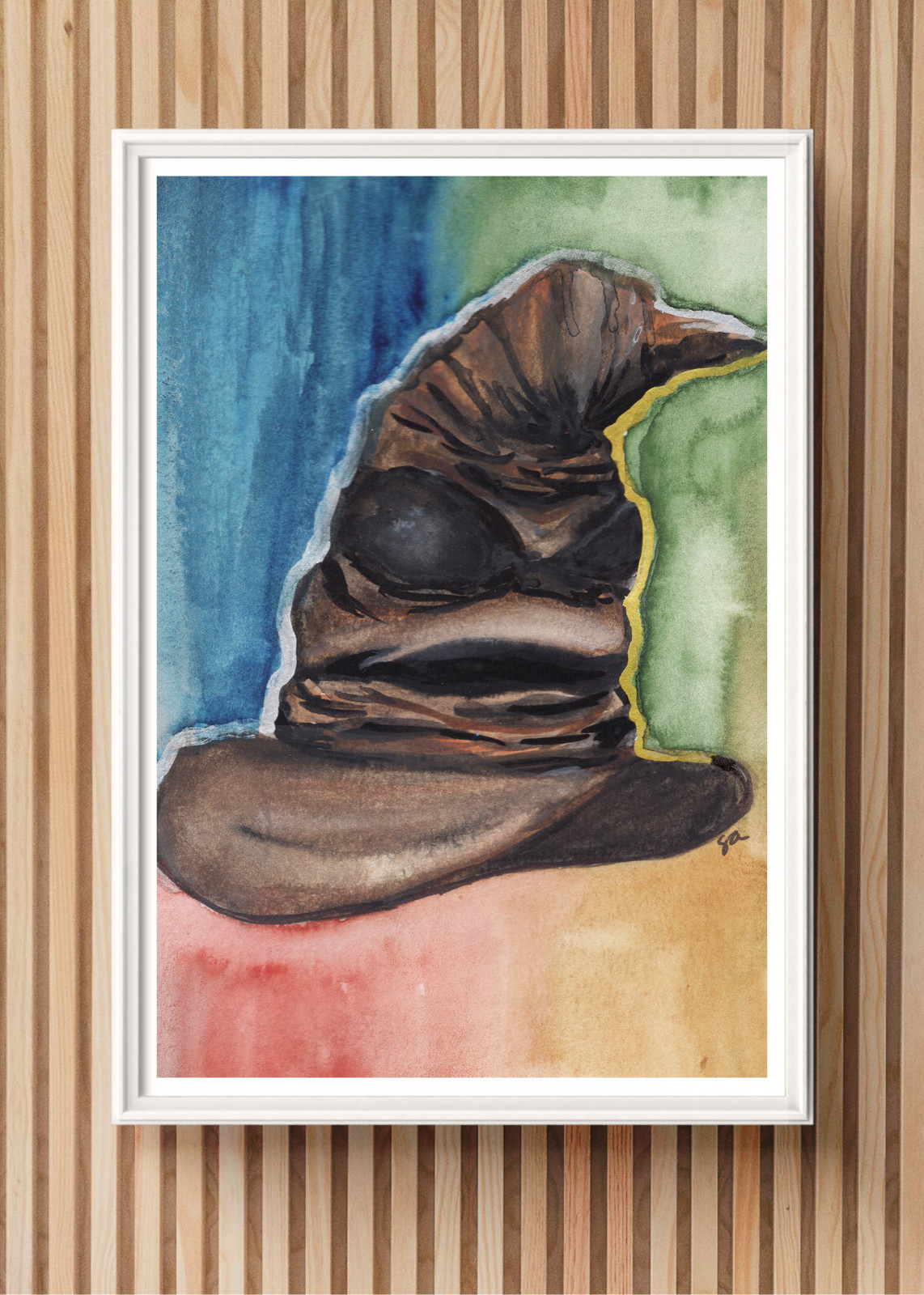 ACEO The Sorting Hat Harry Potter Fan Art Original Art LIMITED EDITION PRINT