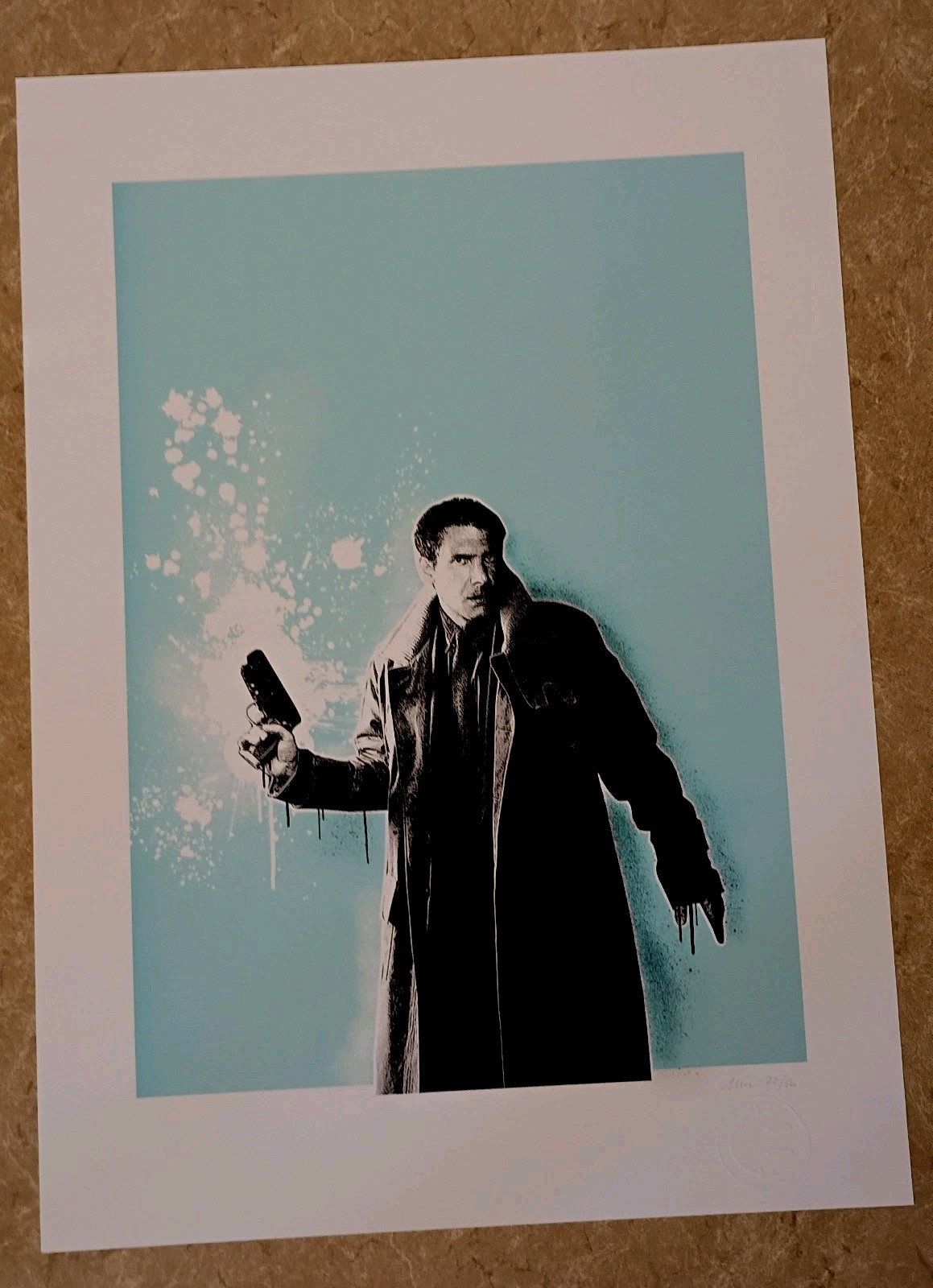 Chris Boyle ltd ed OOP signed classIc art print Harrison Ford Blade Runner 22/50