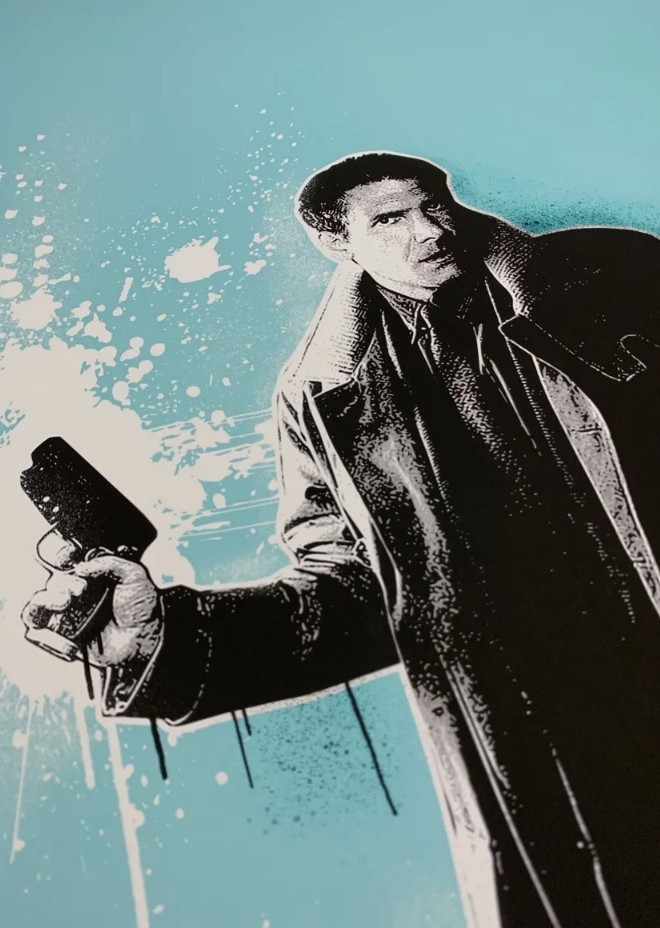 Chris Boyle ltd ed OOP signed classIc art print Harrison Ford Blade Runner 22/50
