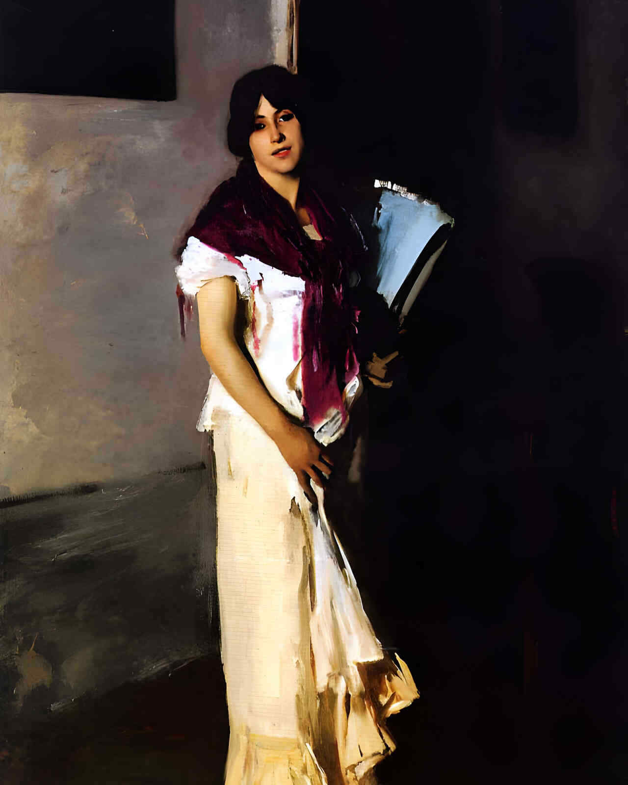 A Venetian Woman 1882 Painting by John Singer Sargent 8×10″ Art Print