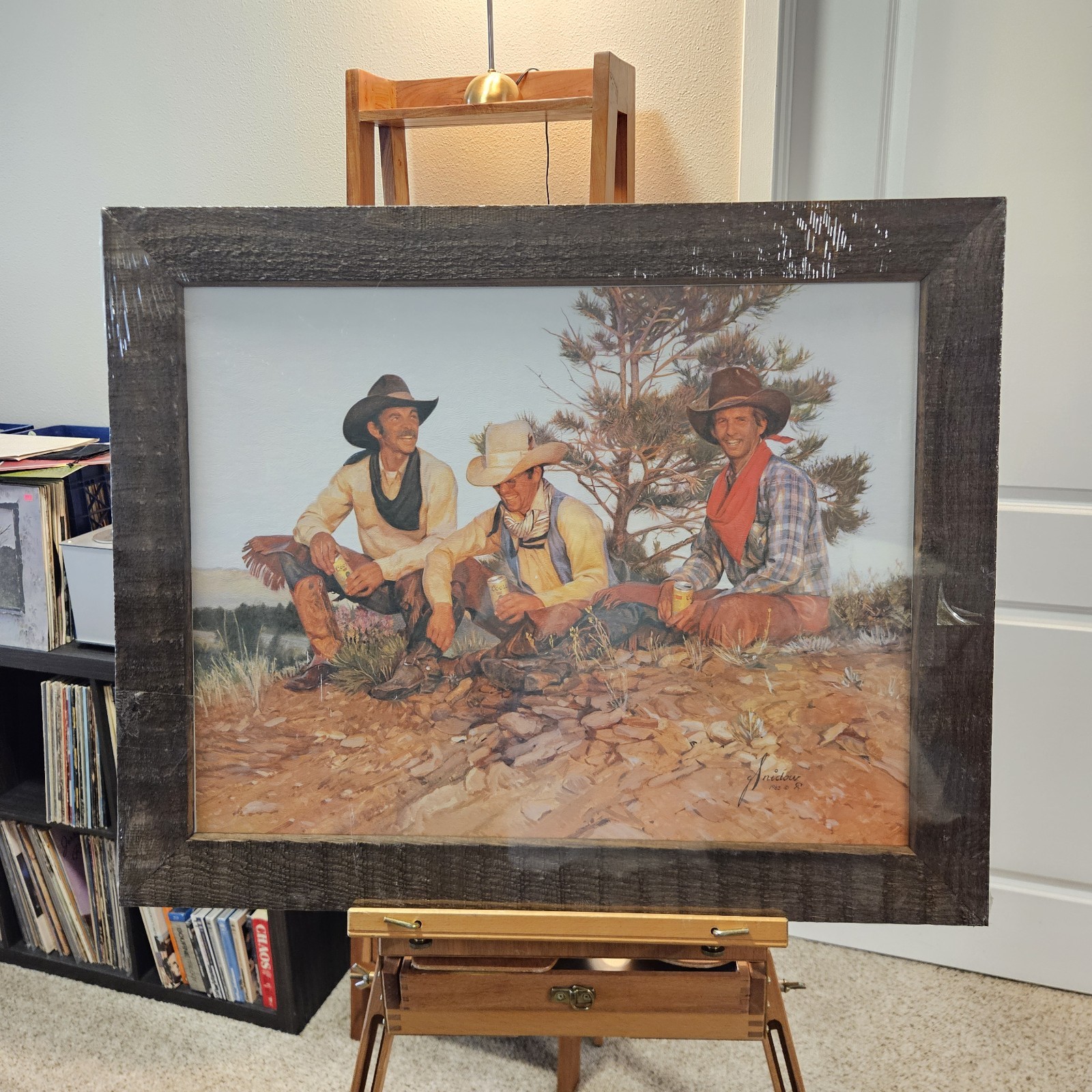 Gordon Snidow Cowboy Coors 1983 Print National Picture & Frame Co New Sealed